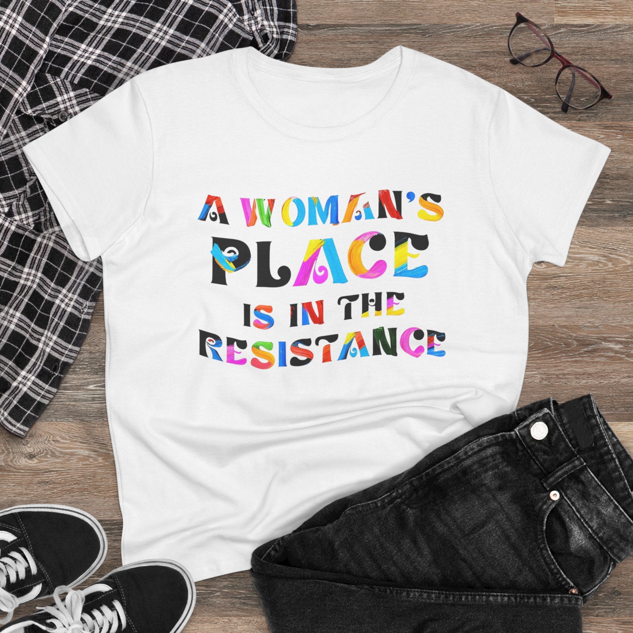 A womans place Feminist Tee, Women's Rights Shirt, Protest Activist Top, Social Justice Clothing, Feminism Tshirt No Kings