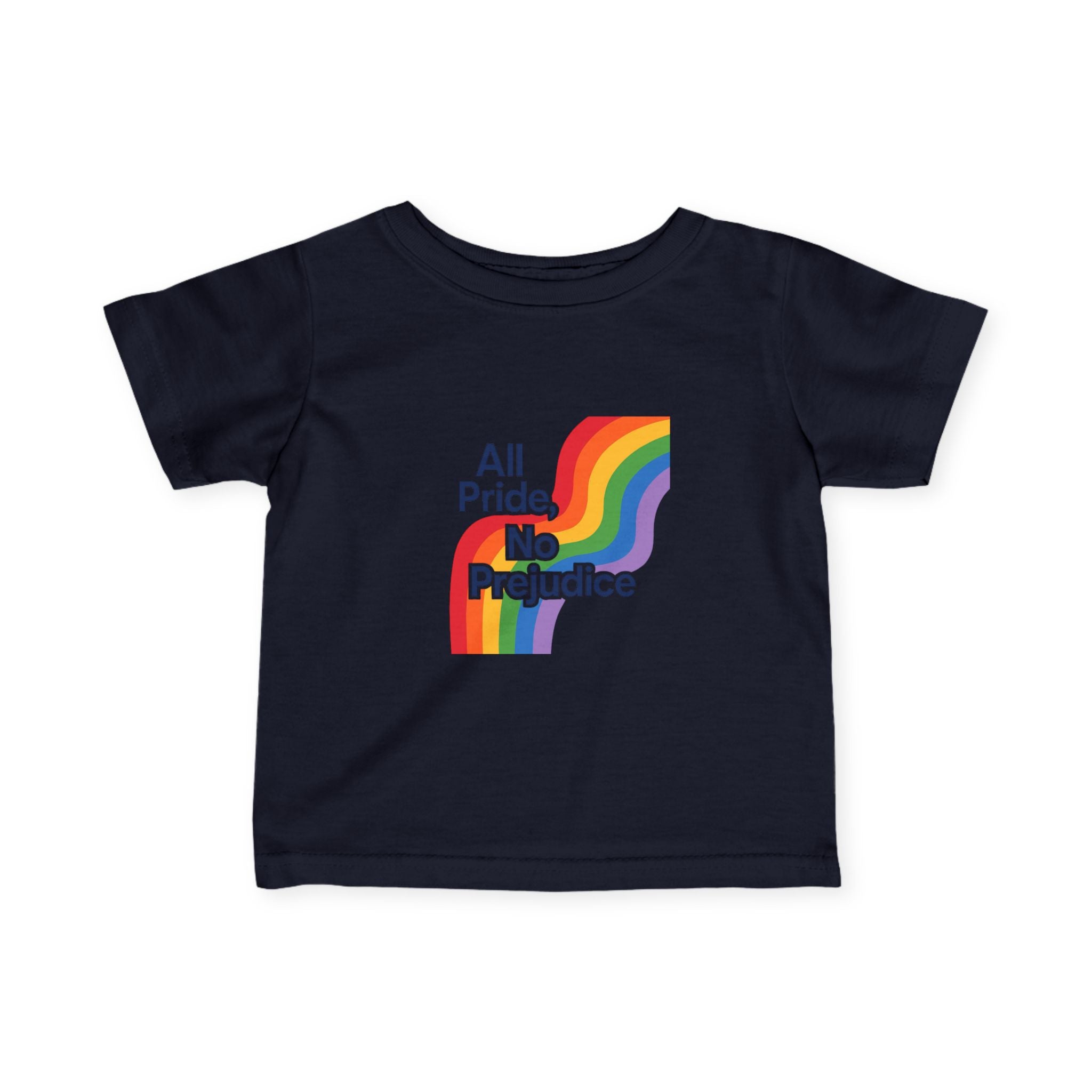 Rainbow Pride Infant Tee, Gay Rights Baby Shirt, Social Justice LGBTQ Onesie, No Prejudice Toddler Top, Pride Parade Kids Clothing
