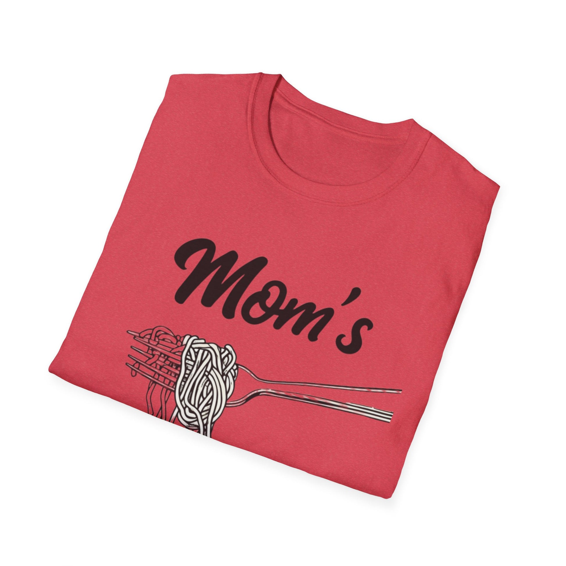 Mom's spaghetti Pasta Love T-Shirt, Gift for Moms, Funny Food Shirt, Family Gathering Top, Casual Wear, Mother's Day Gift rap lyrics