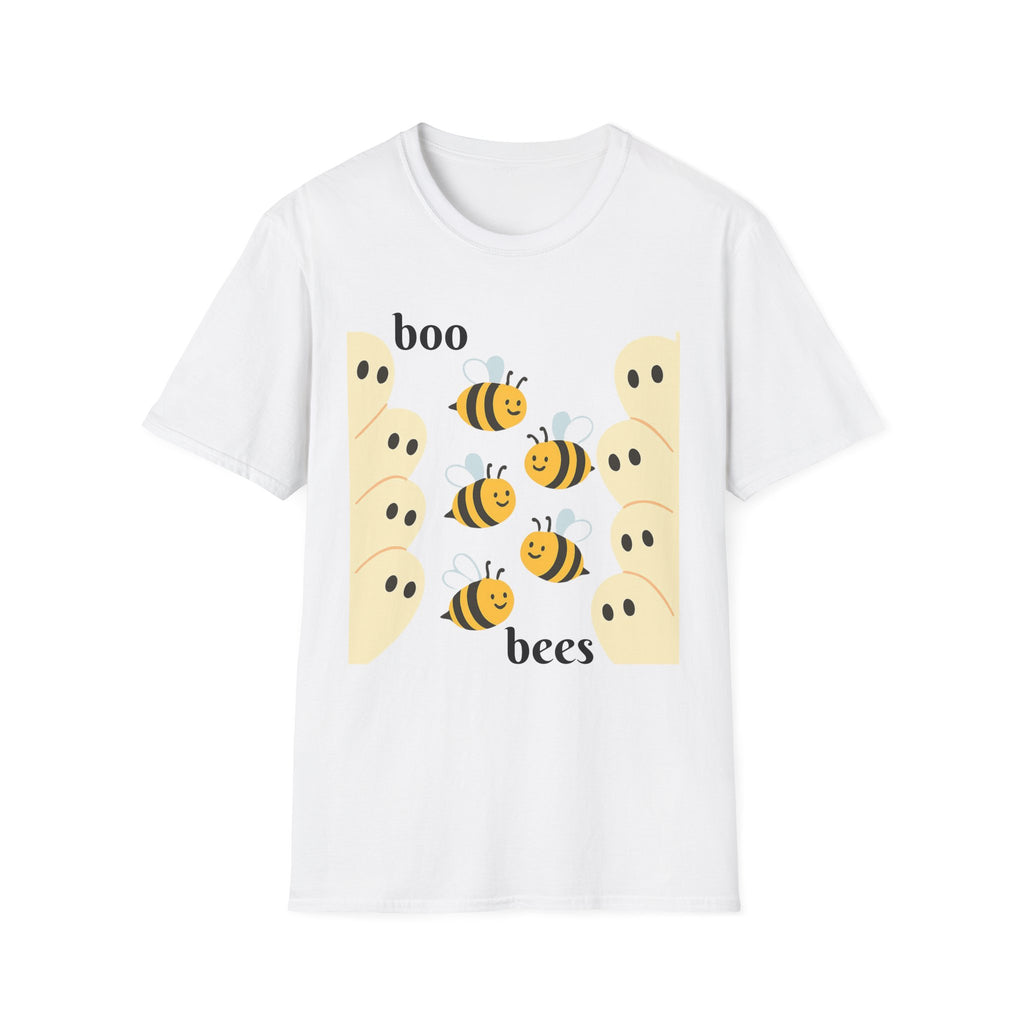 Boo Bees Ghost Halloween Costume Unisex Softstyle T-Shirt - Bee Lovers Gift, Spooky Shirt, Halloween Party, Funny Costume Tee, Cute Ghost