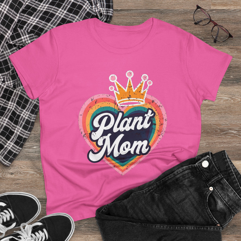 Plant Mom Cotton Tee - Perfect Gift for Plant Lovers, Women's Graphic Shirt, Casual Wear, Eco-Friendly Fashion, Birthday Gift garden