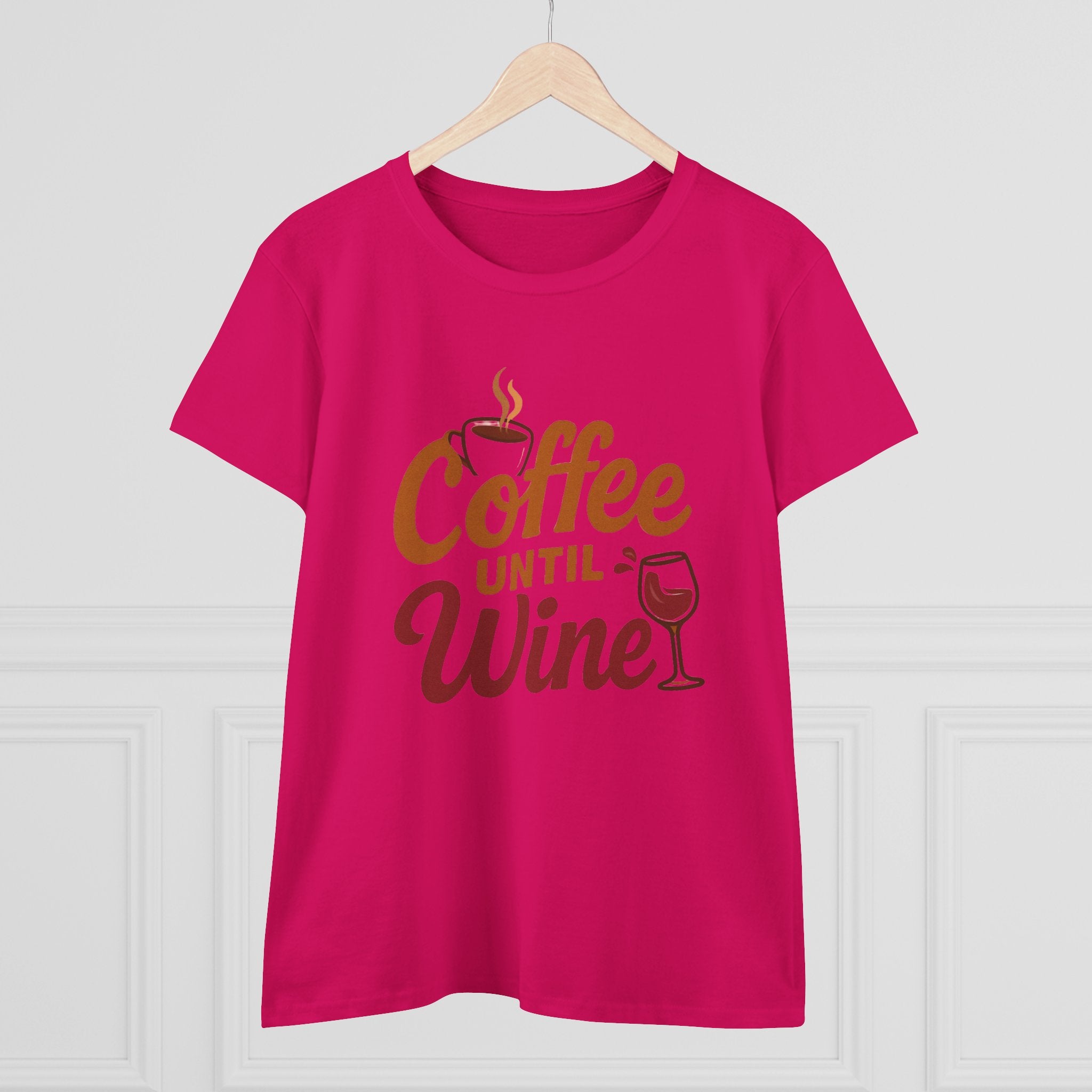 Coffee until wine tshirt coffee lovers wine lovers gift for her cozy, Women's Tee, Graphic Tee, Coffee Shirt, Wine Shirt, Funny Shirt