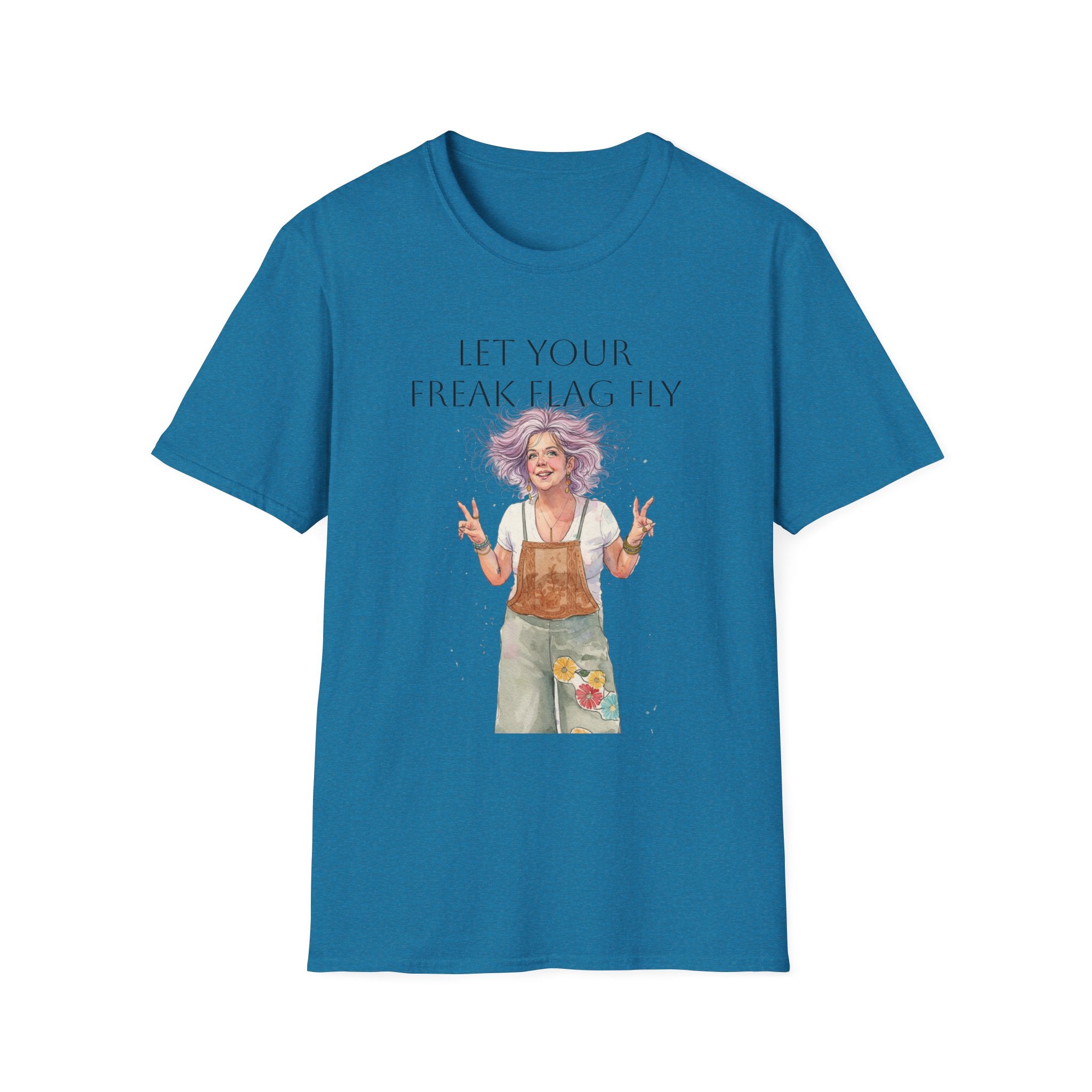 T‑Shirt — "Let Your Freak Flag Fly" Boho Artist Graphic Tee