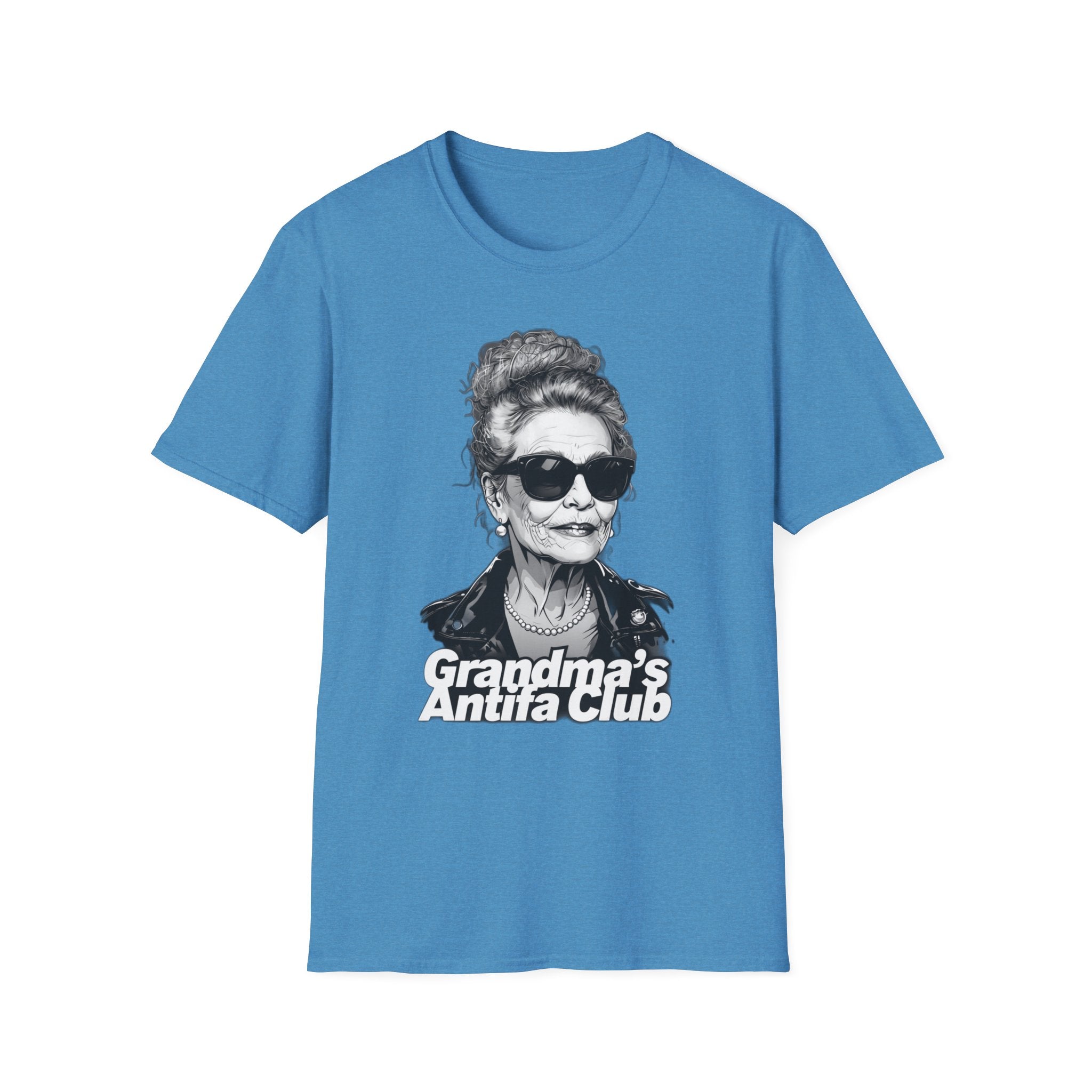 Antifa Grandma Softstyle T-Shirt | Grandma's Antifa Club Shirt Made for strong women who stand for justice