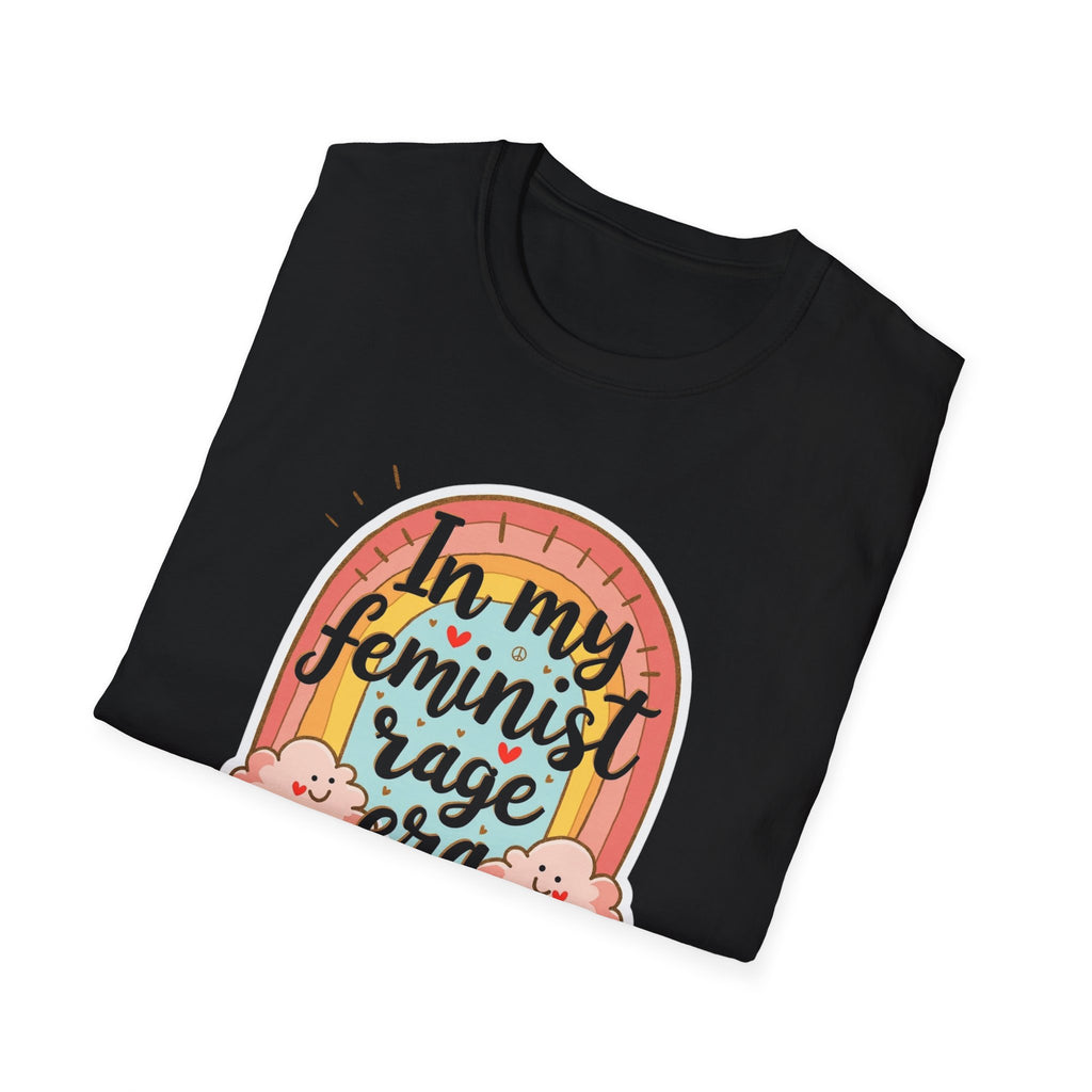 In My Feminist Rage Era Rainbow Tee - Unisex Softstyle T-Shirt, Empowerment Shirt, Gift for Activists,  Pride Apparel, Statement T-shirt