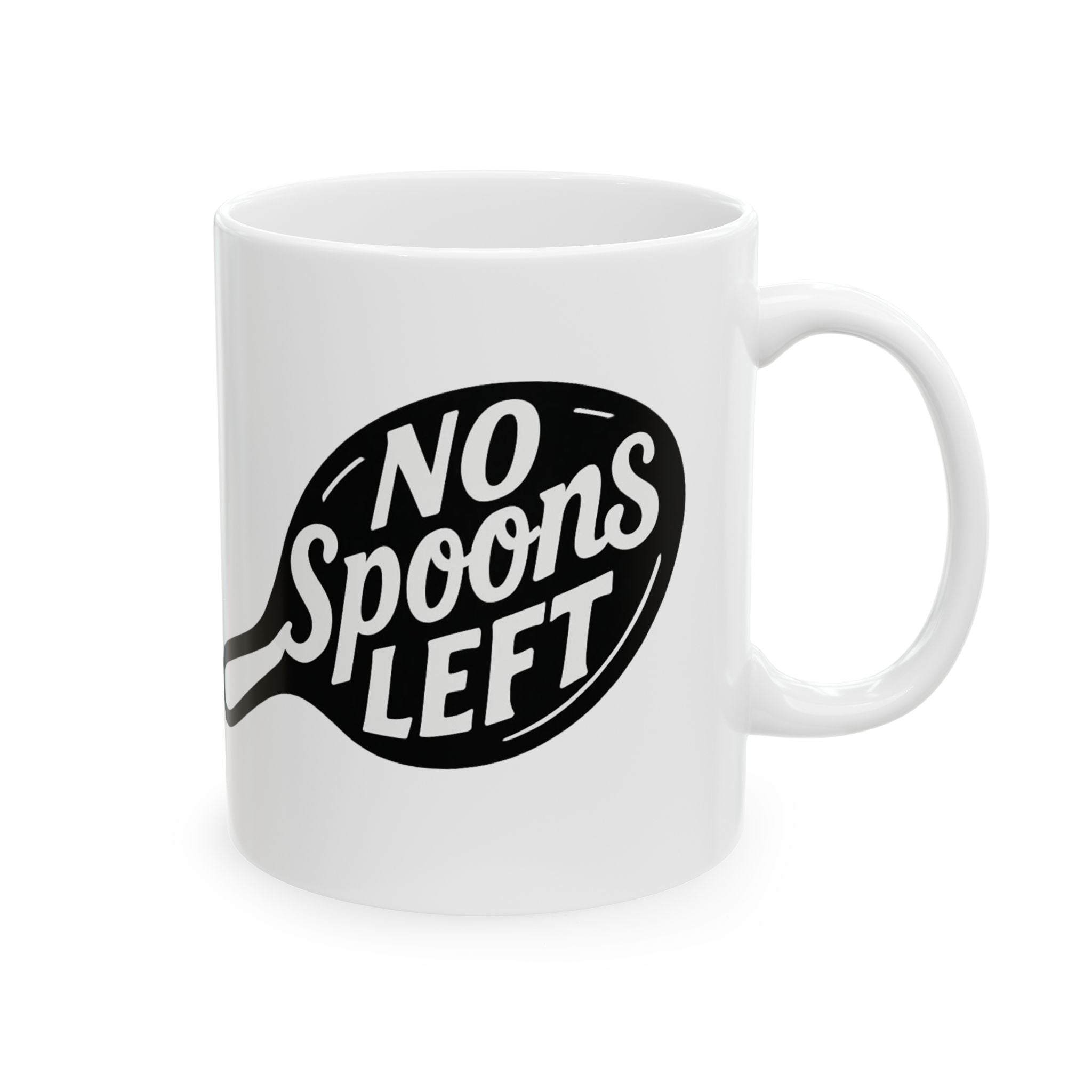 No spoons left Spoonie invisible chronic health disability, Chronic Illness Awareness Mug, Disability Support Cup, Chronic Pain