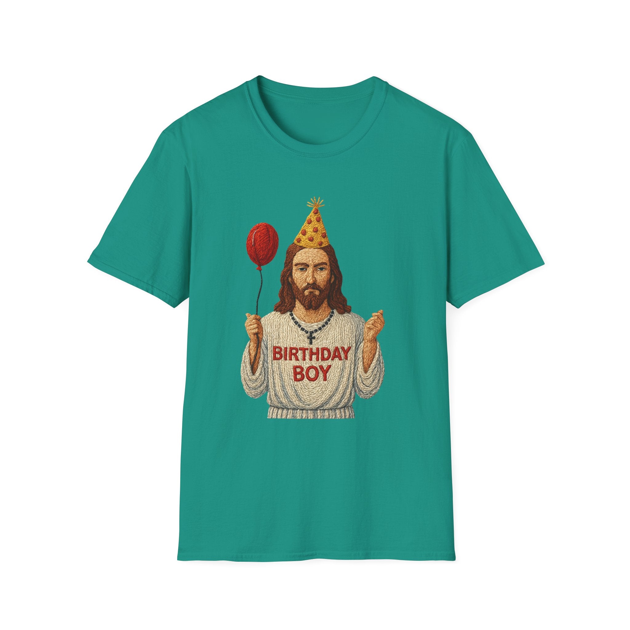 Birthday Boy Jesus T-Shirt party balloon Jesus gift