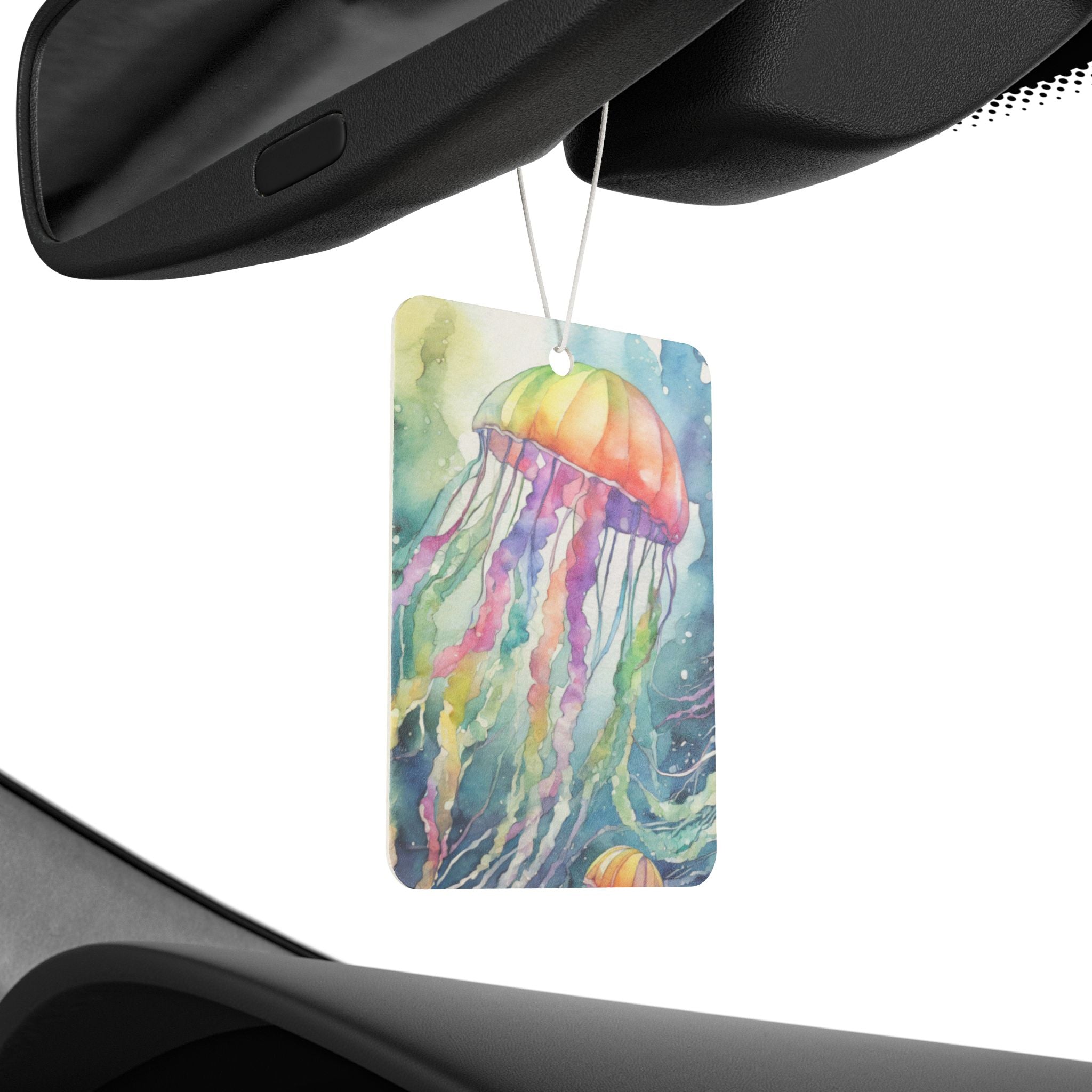 Whimsical Jellyfish Car Air Freshener, Ocean Breeze Aromatherapy, Gift for Sea Lovers, Cute Car Decoration, Eco-Friendly Air Freshener
