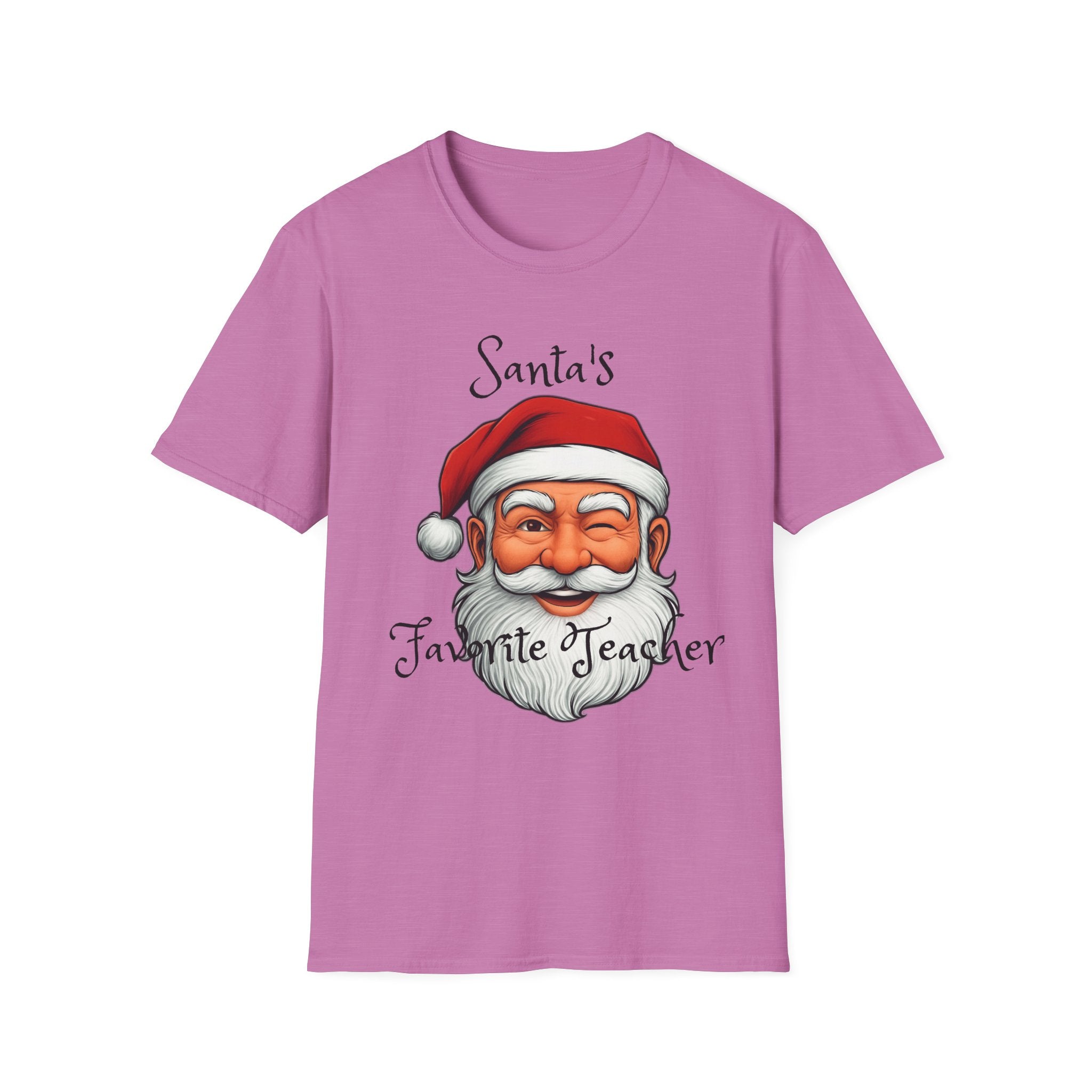 Christmas Teacher Gifts, Santa's Favorite Teacher Tee, Holiday School Apparel, Teacher Appreciation Shirt, Teacher Christmas Present, Unisex