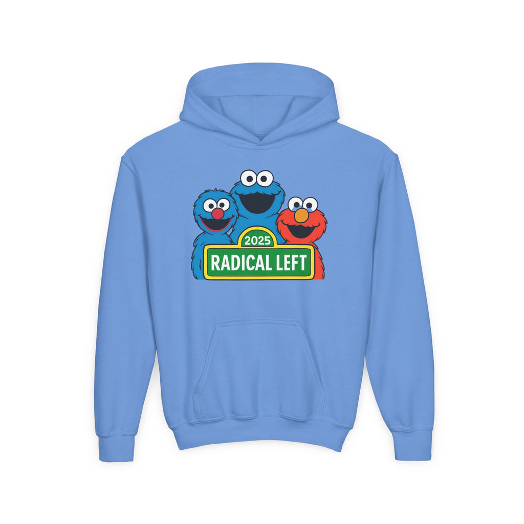 Radical Left Anti-Trump Youth Hoodie, Puppet Social Justice Activist Pullover, Protest Gift, Unisex Sweatshirt, Statement Apparel