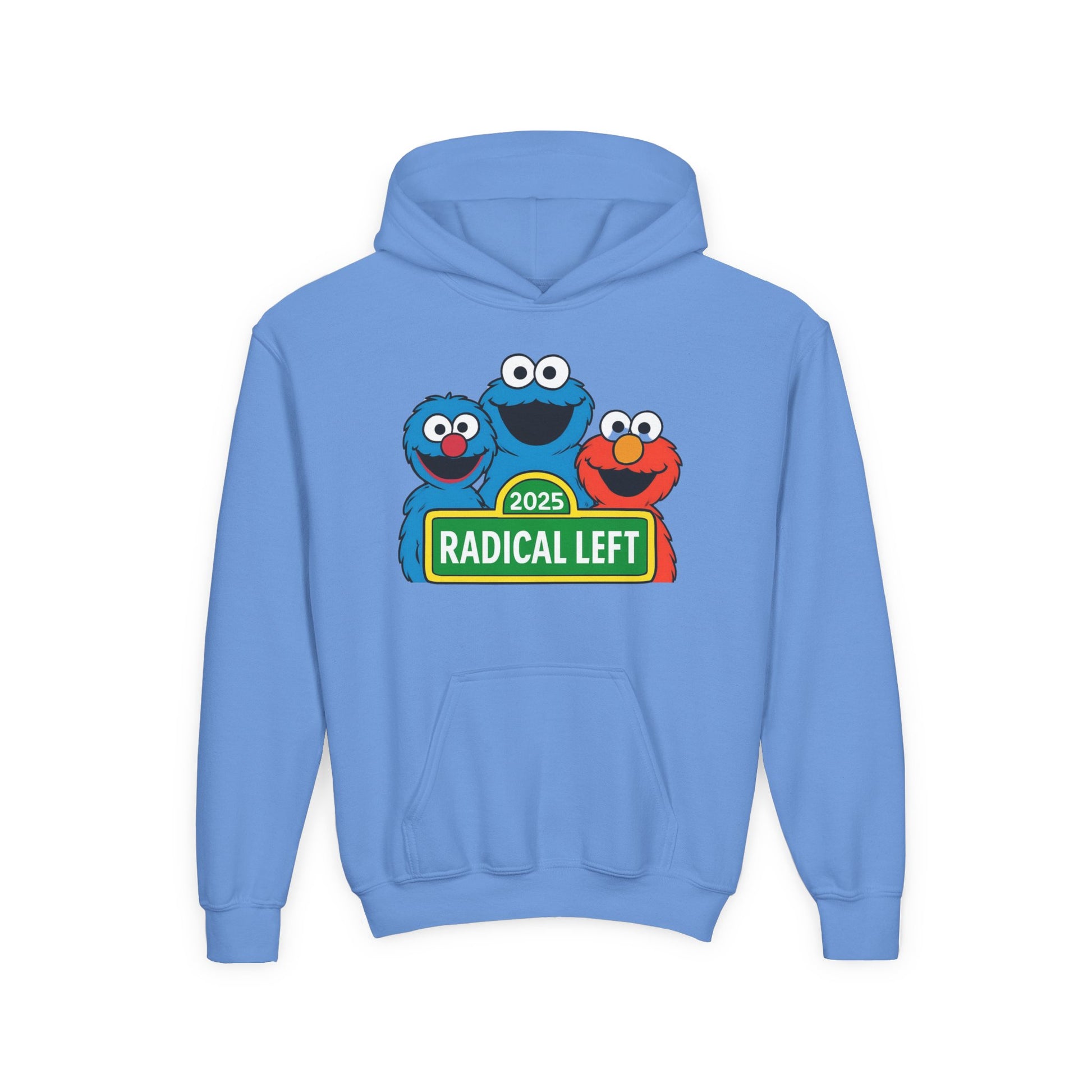 Radical Left Anti-Trump Youth Hoodie, Puppet Social Justice Activist Pullover, Protest Gift, Unisex Sweatshirt, Statement Apparel