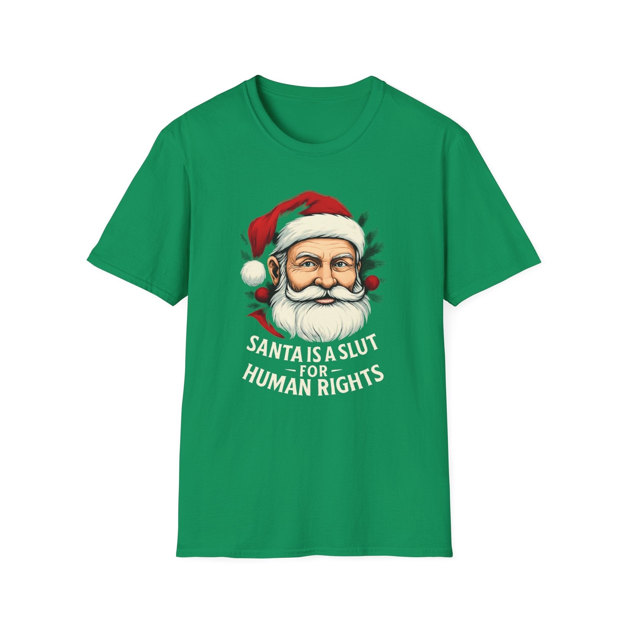 Political Santa loves Human Rights Unisex T-Shirt Christmas gift