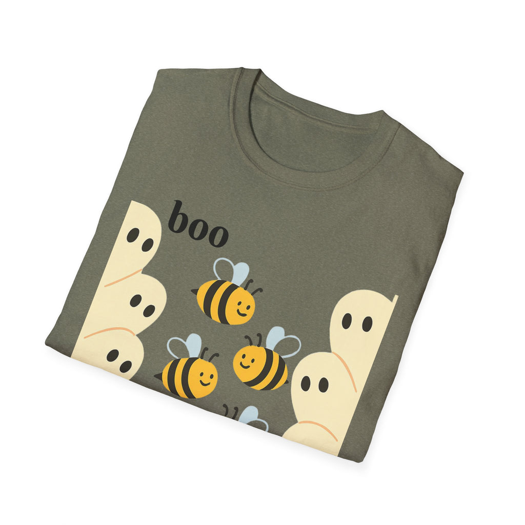 Boo Bees Ghost Halloween Costume Unisex Softstyle T-Shirt - Bee Lovers Gift, Spooky Shirt, Halloween Party, Funny Costume Tee, Cute Ghost