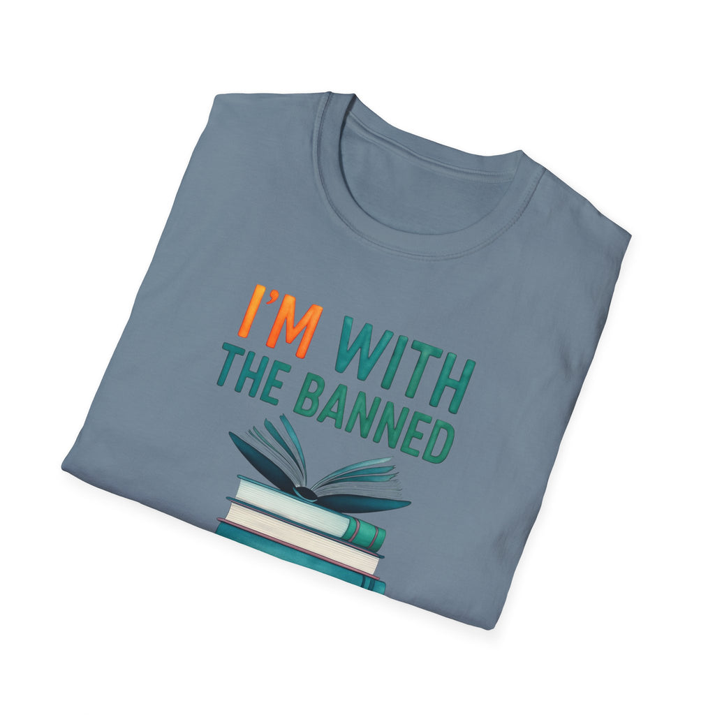 Banned Books Awareness I’m with the banned T-Shirt Christmas Gift for activists and liberals, librarian gift, teacher gift