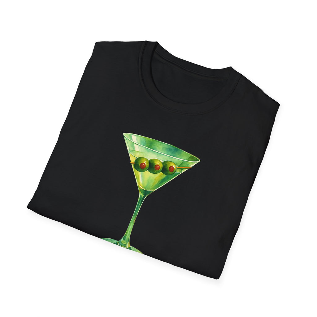 Martini Graphic T-Shirt | Unisex Softstyle Tee | Perfect for Cocktail Lovers, Parties, and Unique Gift Idea, Birthday, Summer Fun gift