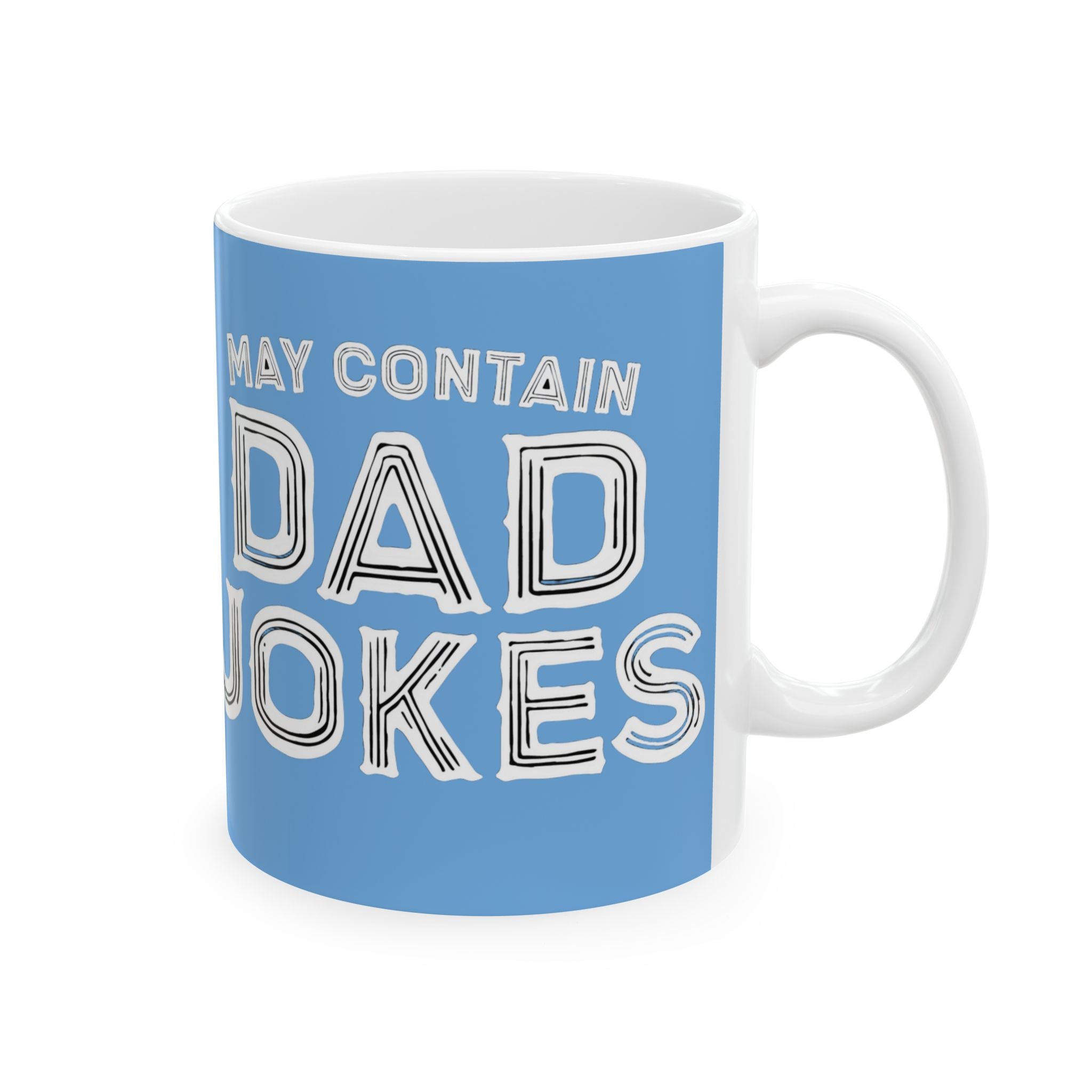 Dad Jokes Ceramic Mug - Funny Gift for Dad, Coffee Lover, Humor Lover, Birthday, Father's Day, Kitchen Decor, Gift Idea gifts for him