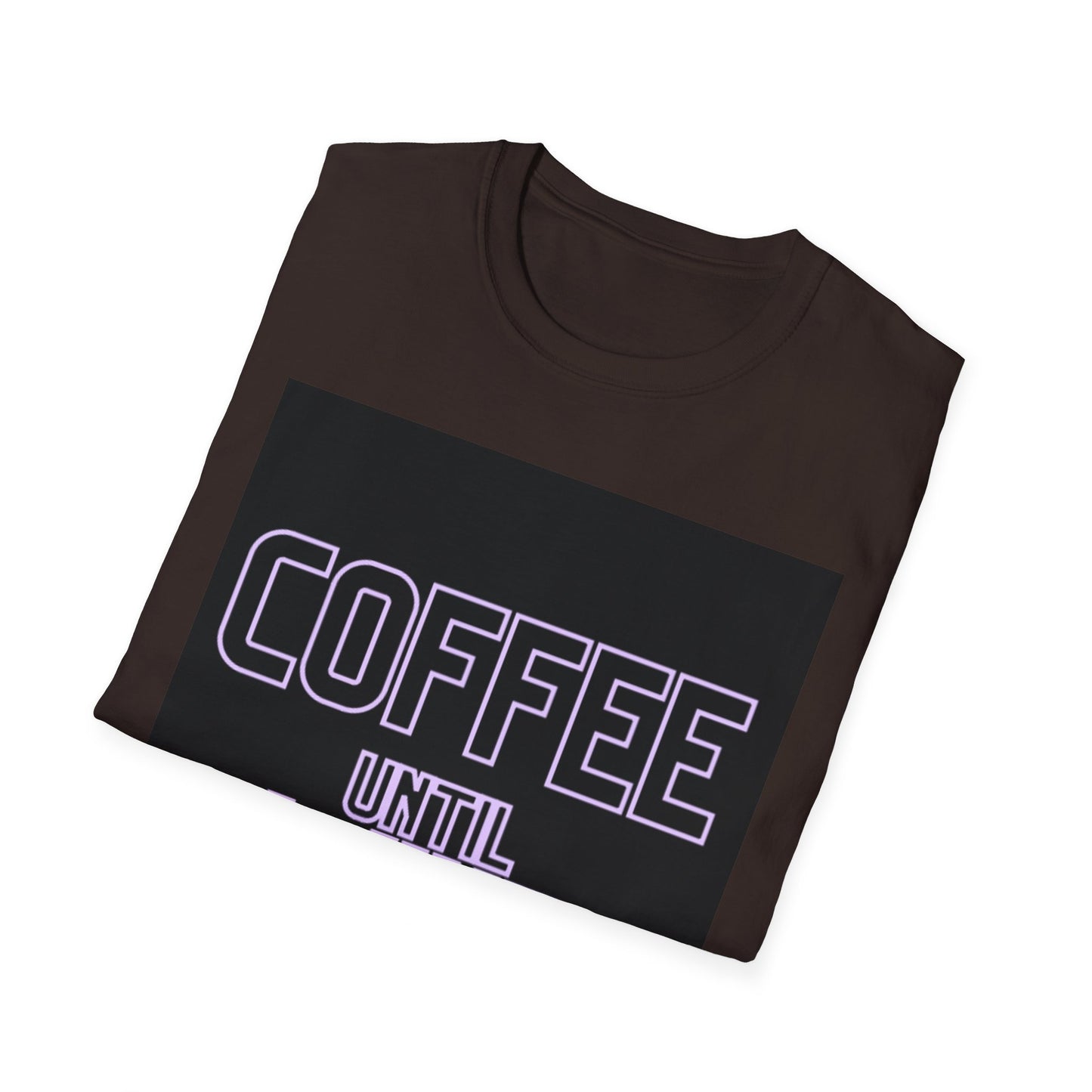 Coffee until wine  Unisex Softstyle T-Shirt