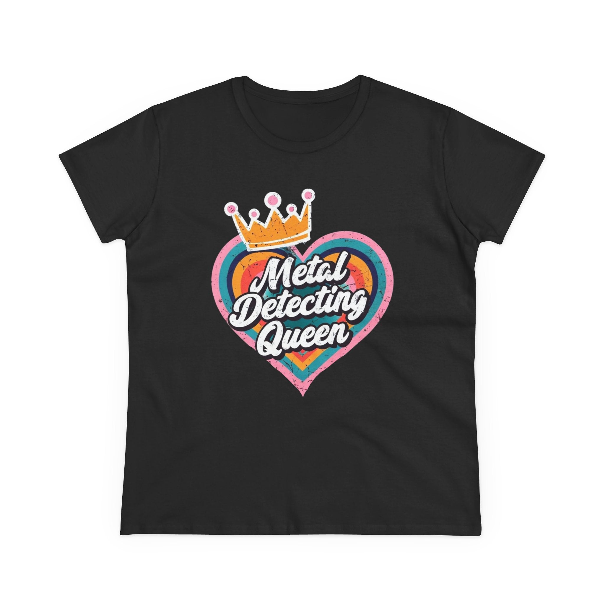 Metal Detecting Queen T-Shirt, Fun Tee for Hobbyists, Gift for Treasure Hunters, Everyday Casual Wear, Perfect for Outdoors