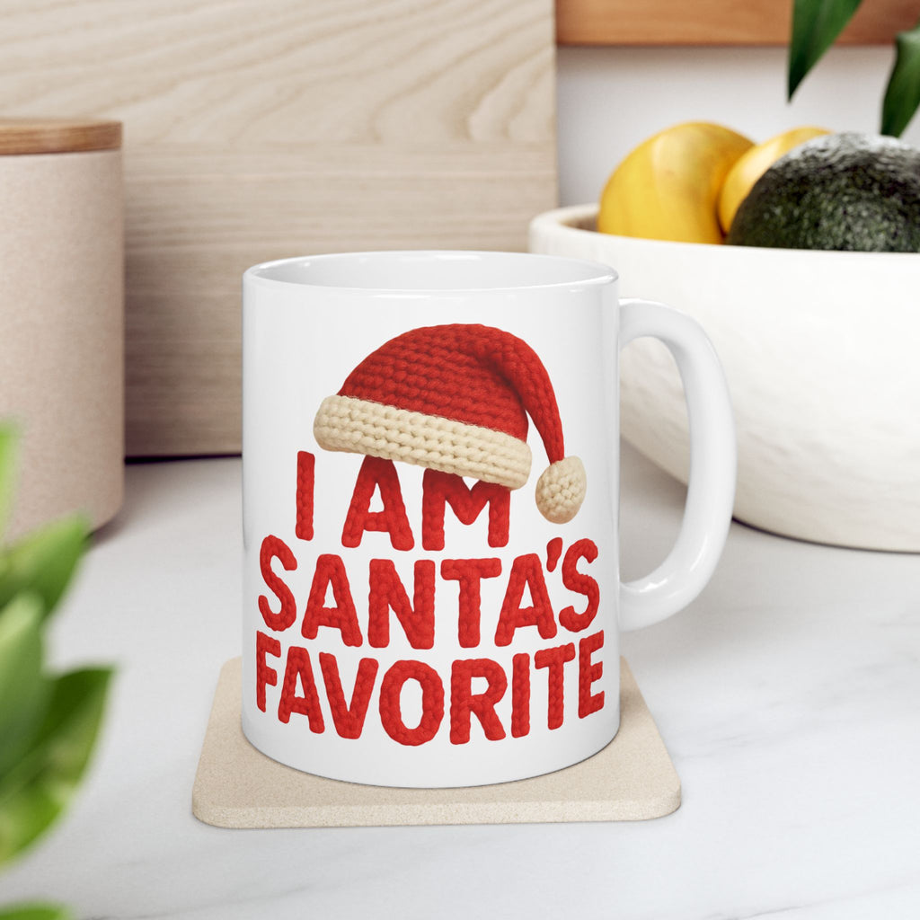 Holiday Santa's Favorite Ceramic Mug
