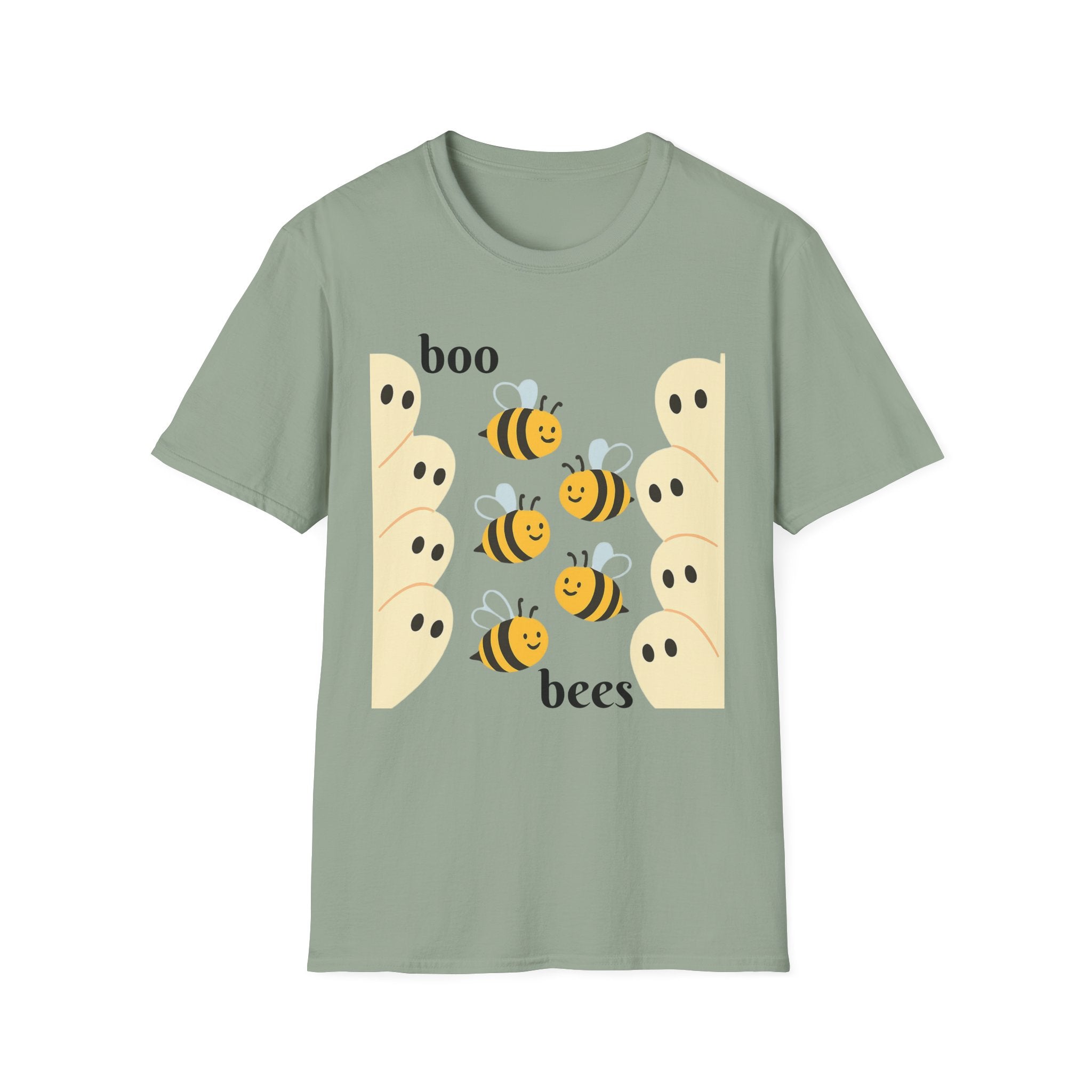 Boo Bees Ghost Halloween Costume Unisex Softstyle T-Shirt - Bee Lovers Gift, Spooky Shirt, Halloween Party, Funny Costume Tee, Cute Ghost