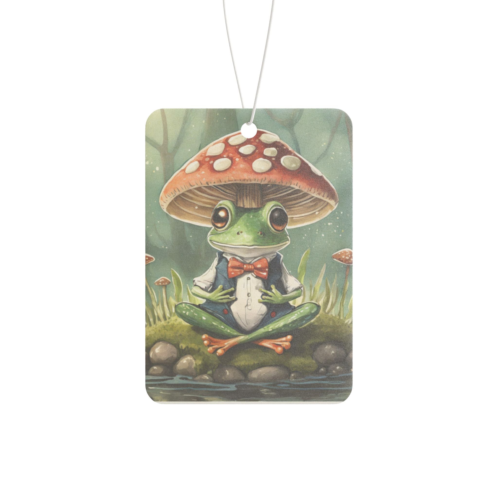 Whimsical Frog Car Air Freshener, Cute Home Décor, Funny Gift for Nature Lovers, Unique Car Decor, Eco-Friendly Aromatic Air Freshener