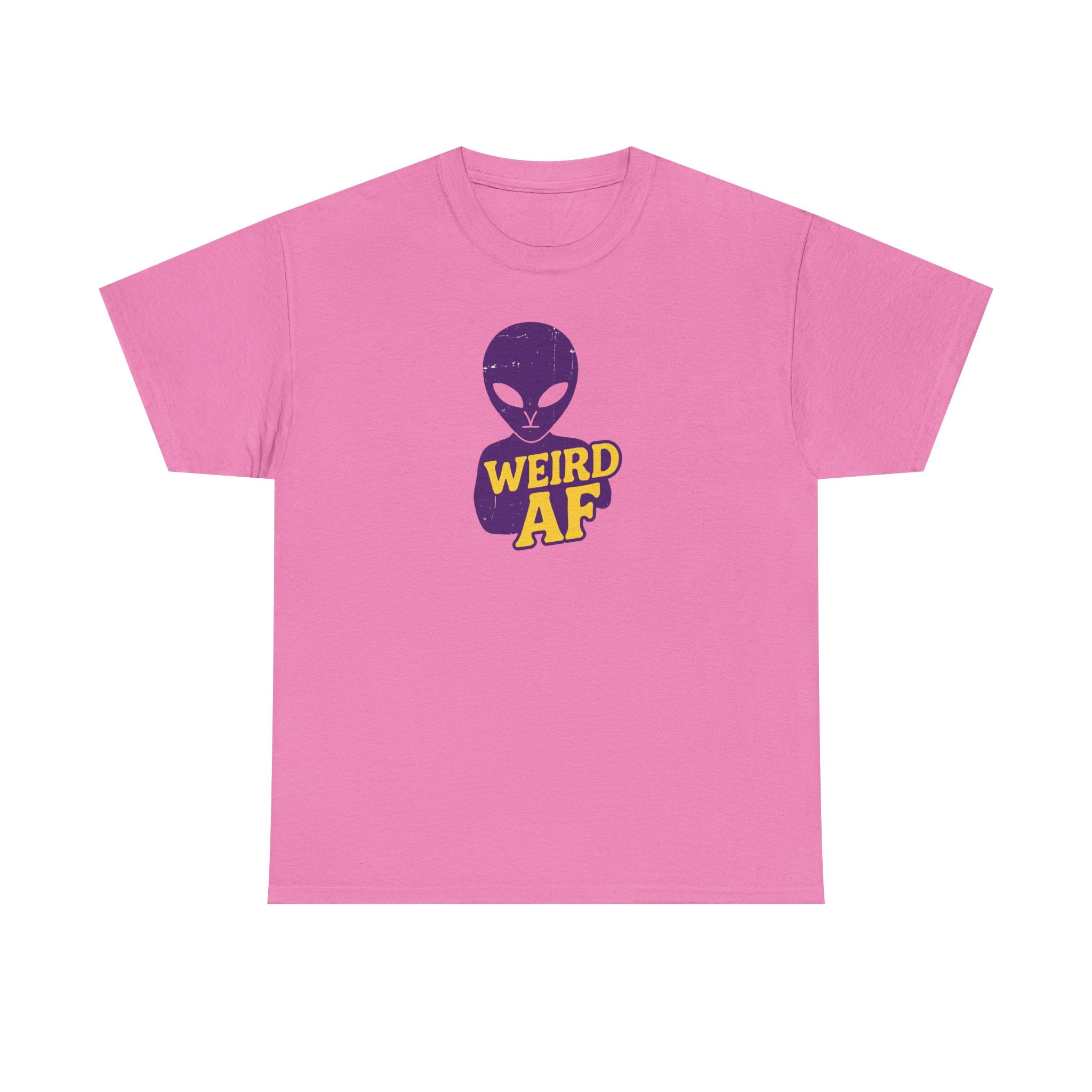 Weird AF Alien Tee, Unisex Graphic T-Shirt, Fun Casual Wear, Gift for Sci-Fi Lovers, Quirky Humor Apparel