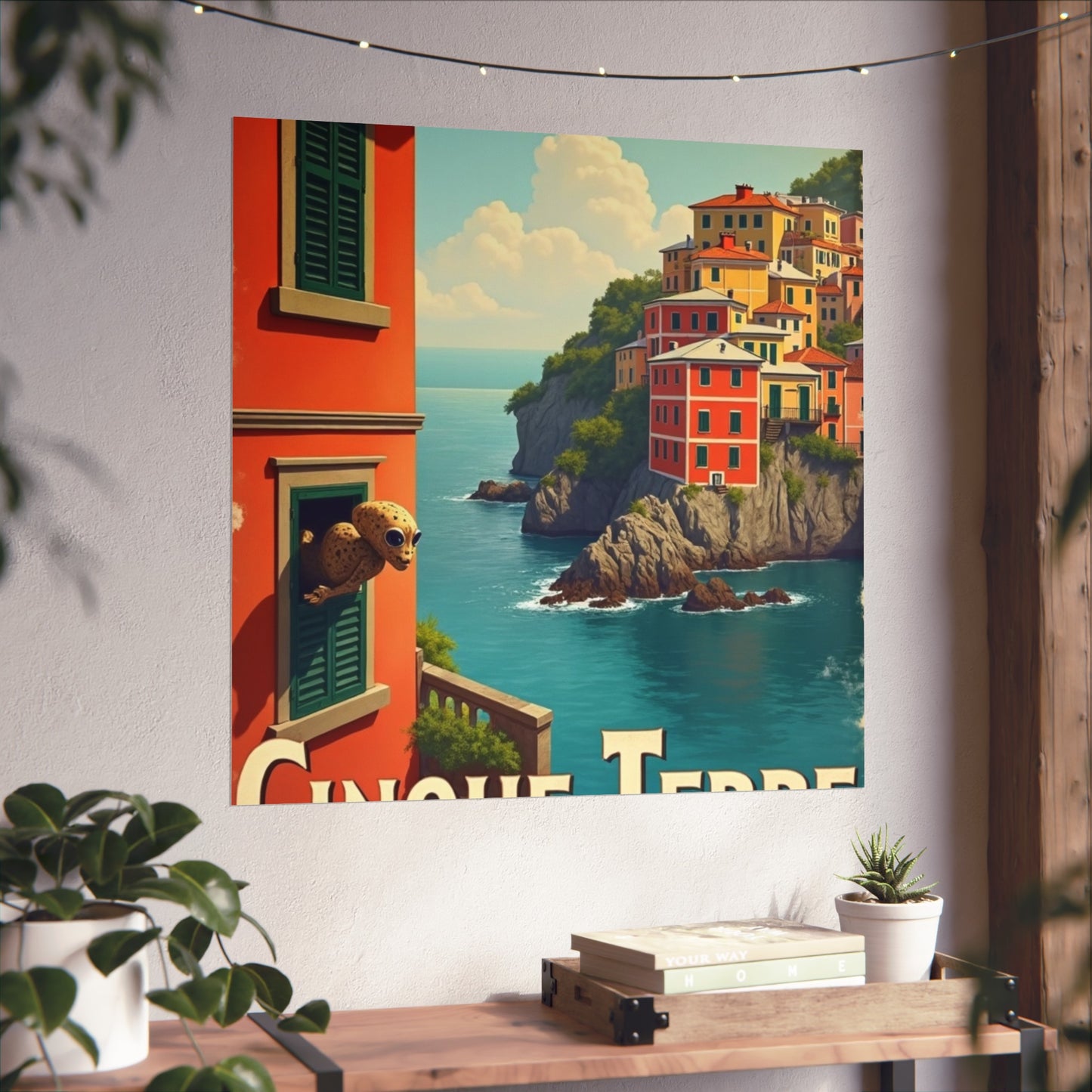 Poster: Cinque Terre Extraterrestrial Travel