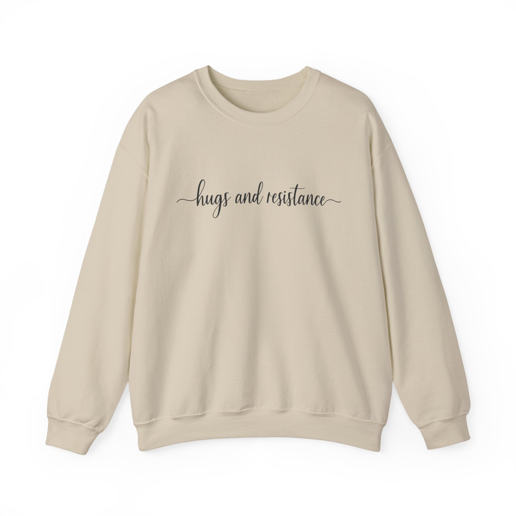 Hugs and resistance, cozy Protest Resistance Crewneck Sweatshirt