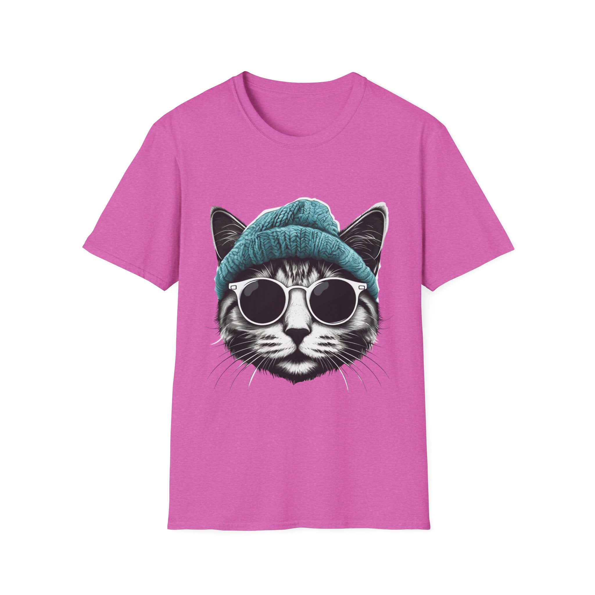 Cool cat with a Knit Cap Cat lovers gift unisex tshirt
