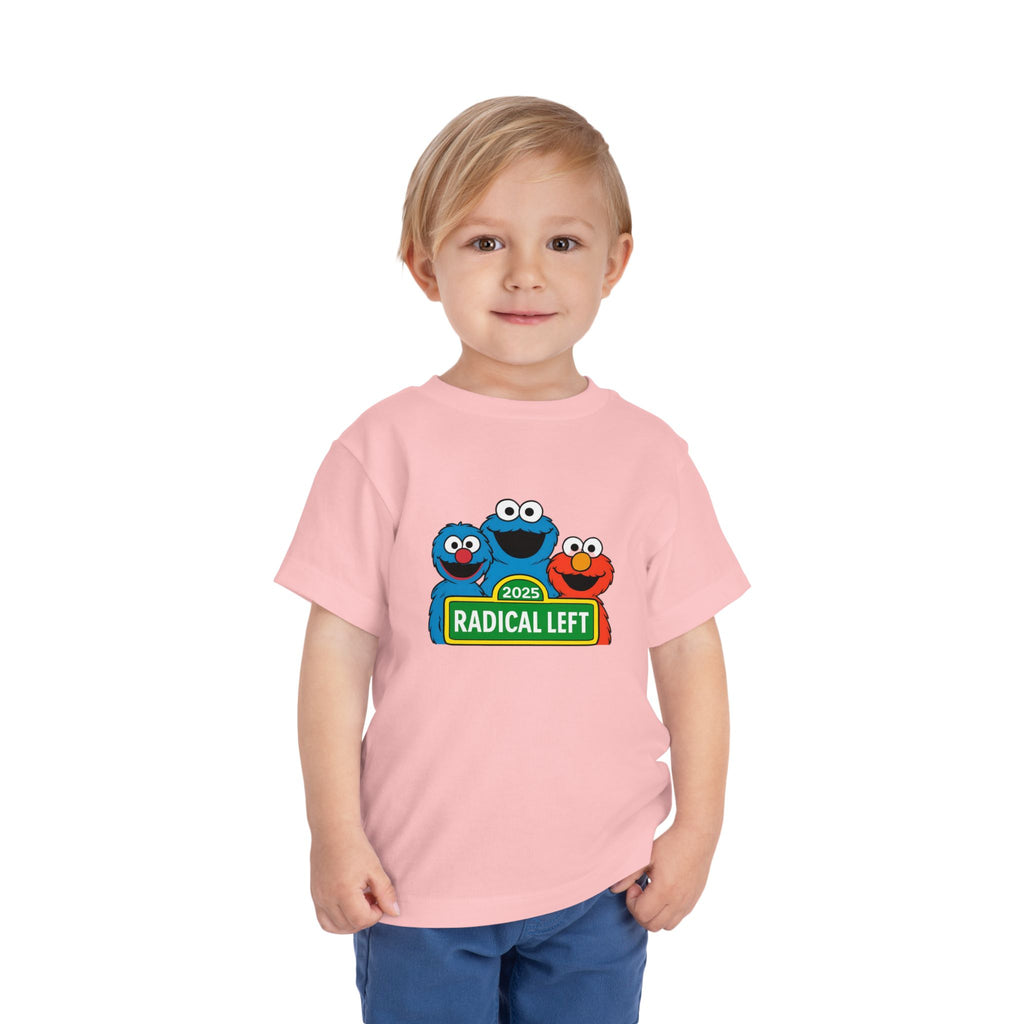 Radical Left Toddler Tee, Cute Kids T-Shirt, Playful Shirt for Babies, Funny Toddler Clothing, Gift for Little Activists