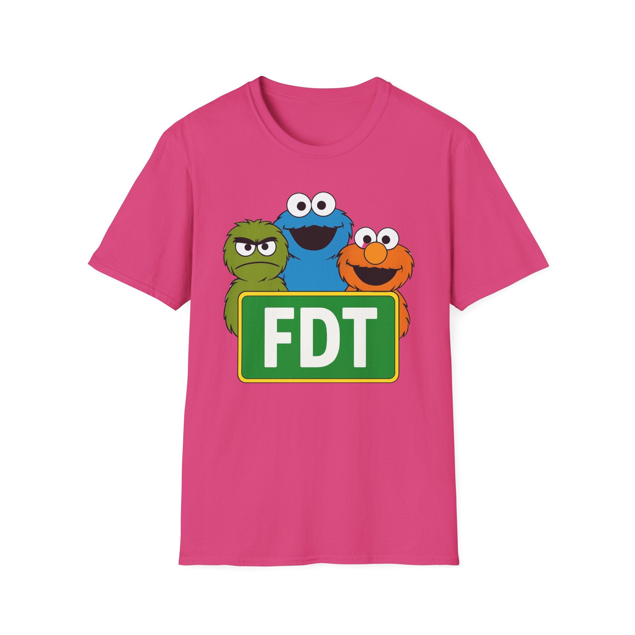 FDT Funny Unisex T-Shirt, Anti Trump Political Humor, Nostalgic Puppets, Kindness, Diversity, Social Justice, Liberal Gift, Funny Political