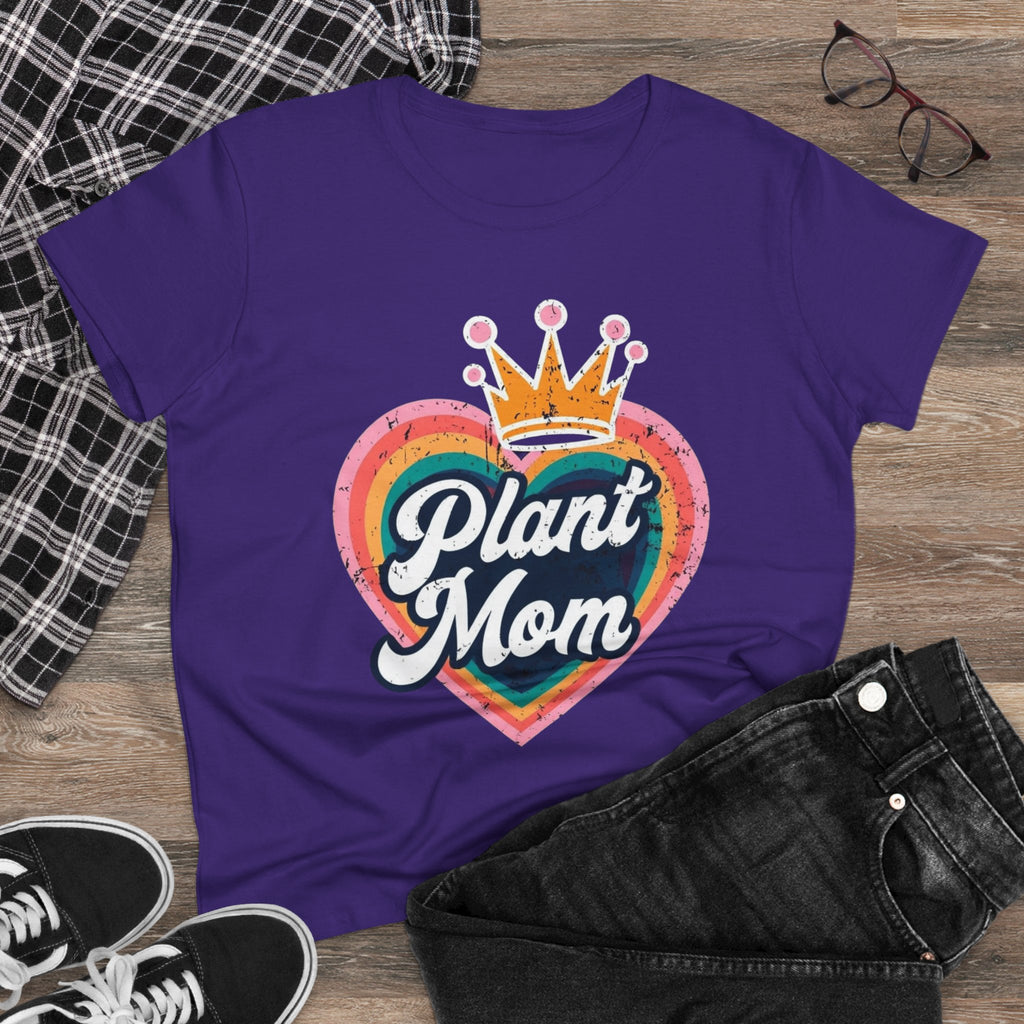 Plant Mom Cotton Tee - Perfect Gift for Plant Lovers, Women's Graphic Shirt, Casual Wear, Eco-Friendly Fashion, Birthday Gift garden