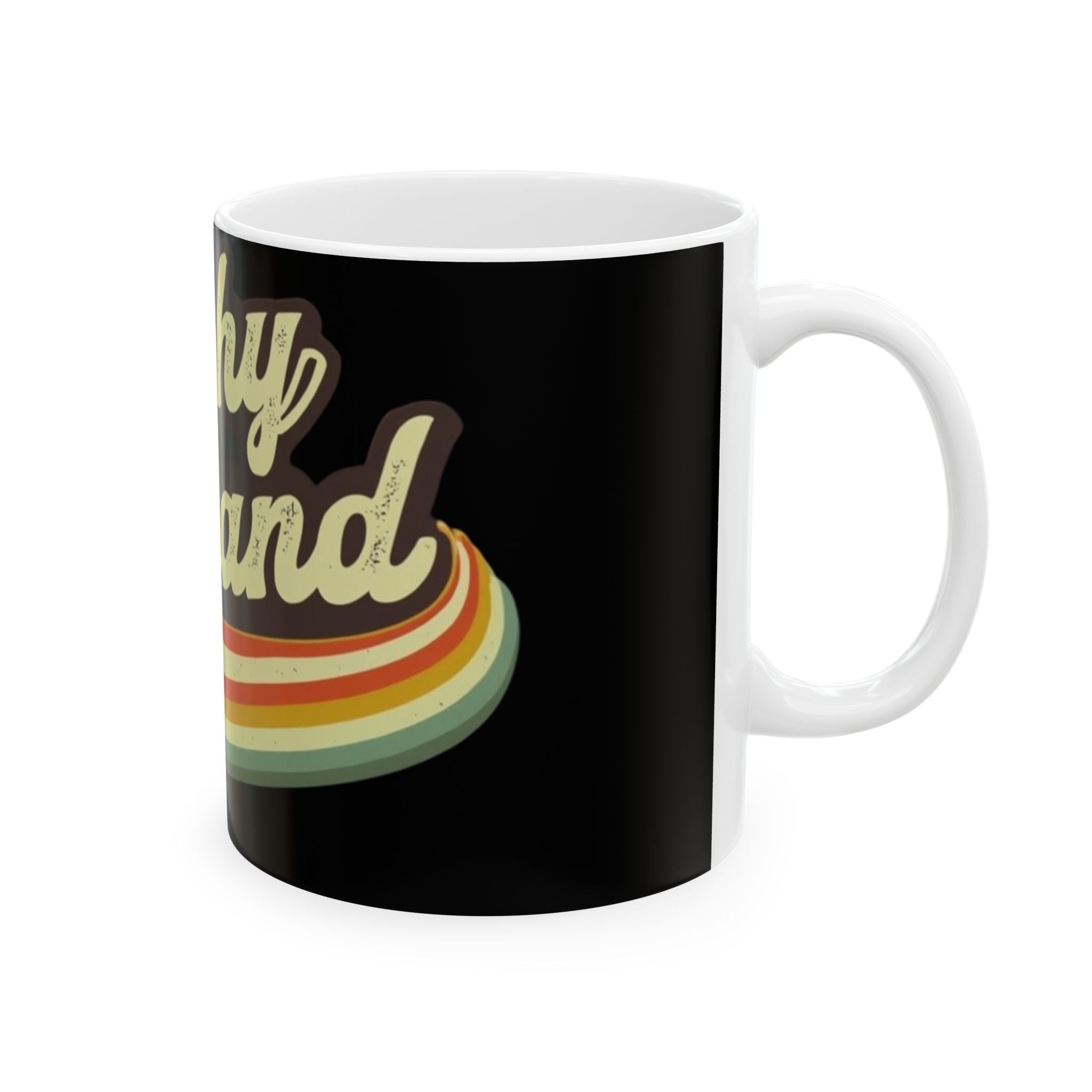 Trophy Husband Ceramic Mug, Fun Gift for Him, Perfect for Weddings, Anniversaries, Birthdays, Coffee Lover Gift, Retro Design