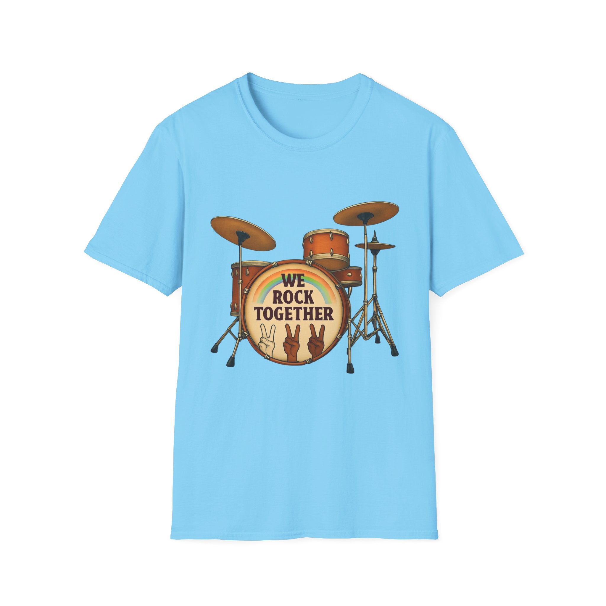 We rock together Equal Rights Political Unisex Tee, LGBTQ Pride Shirt, Protest Rainbow Tee, Liberal Activist Shirt LGBTQ Rights Advocate Top