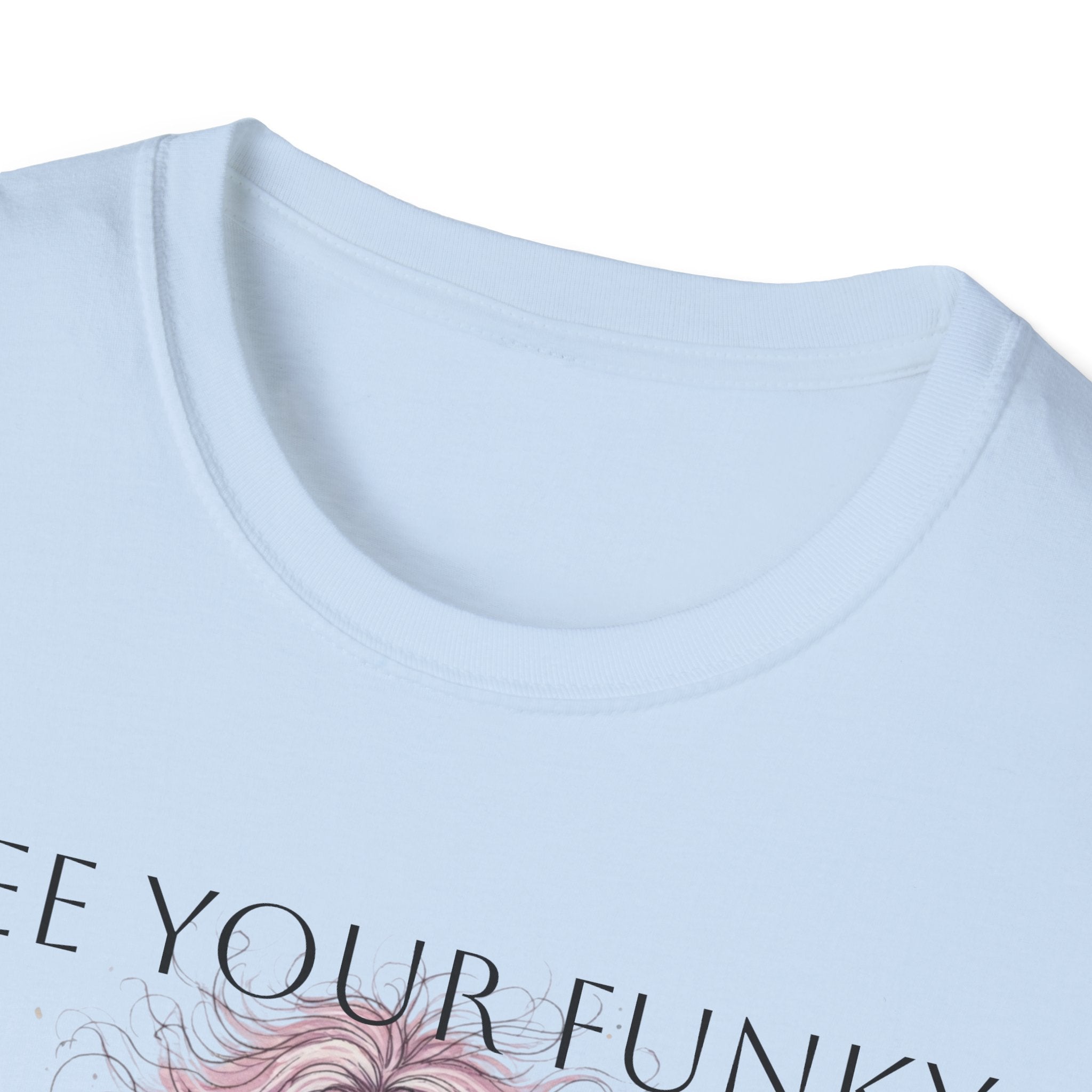T-Shirt — “Free Your Funky” Peace-Sign Boho Woman Graphic Tee