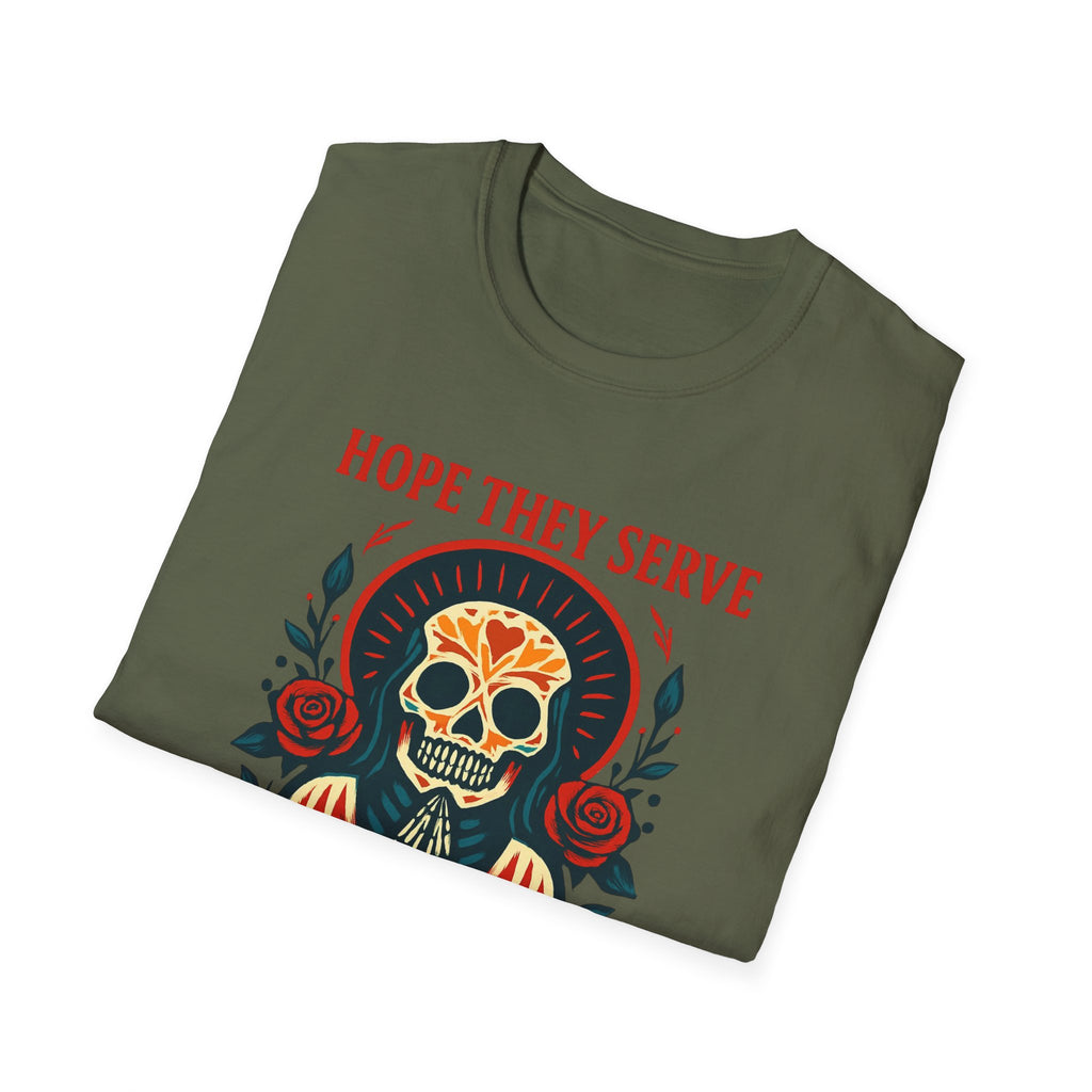 Skull T-Shirt, Funny Taco Lover Gift, Unisex Tee Hope they sell tacos in Hell.