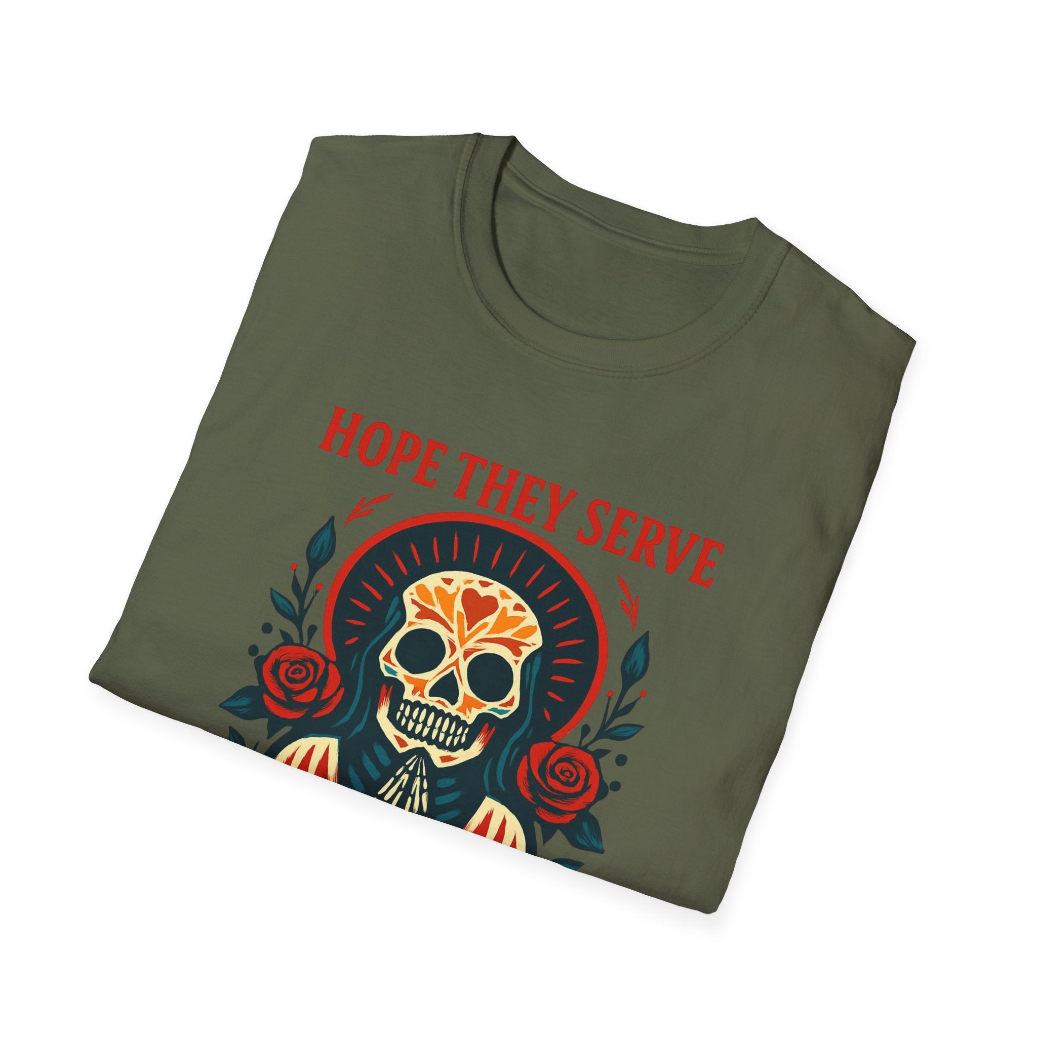 Skull T-Shirt, Funny Taco Lover Gift, Unisex Tee Hope they sell tacos in Hell.