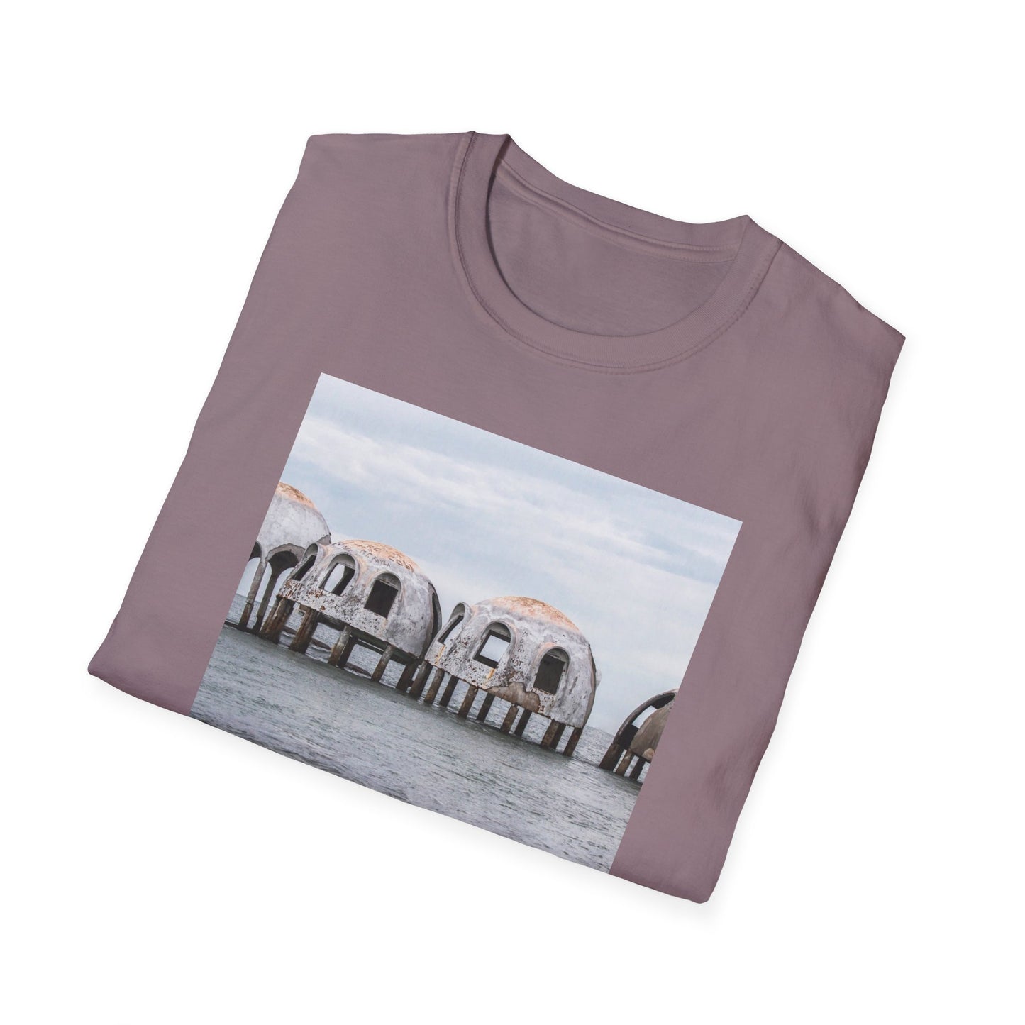 Cape Romano Dome Houses Marco Island Unisex Softstyle T-Shirt, Florida Vacation Beach Tee, Graphic Tee, Coastal Gift, Travel Shirt