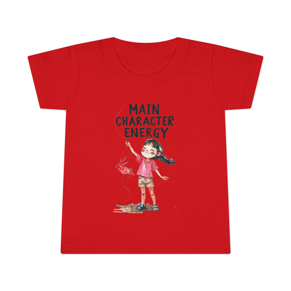 Main Character Energy Toddler T-Shirt, Playful Kids Tee, Birthday Gift, Children's Apparel, Cute Graphic Shirt