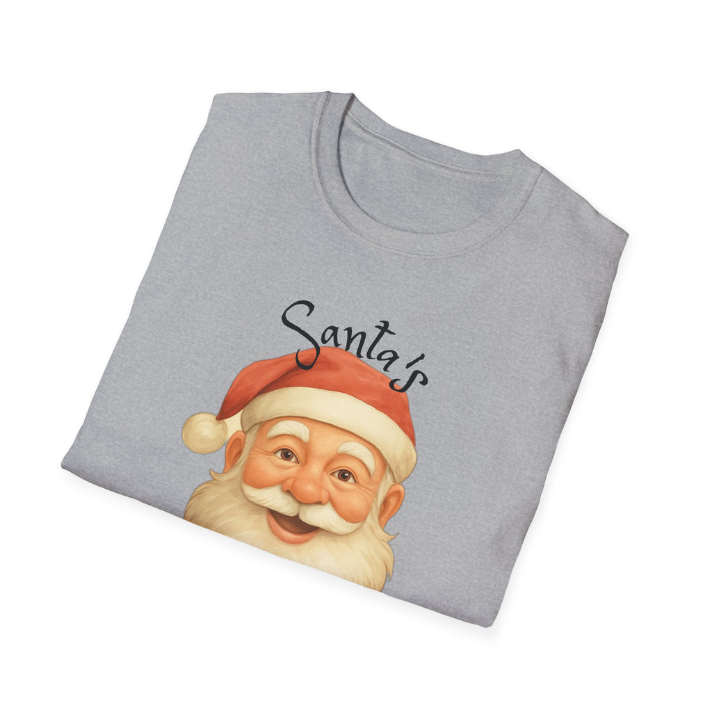 Santa Nurse Christmas T-Shirt, Santa's Favorite Nurse Top, Holiday Gifts for Nurses, Unisex Tee, RN Shirt, Healthcare Worker Apparel