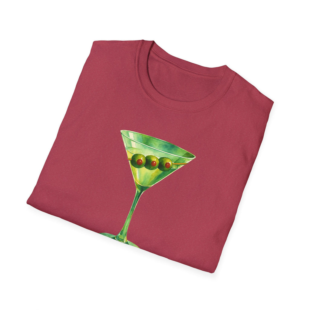 Martini Graphic T-Shirt | Unisex Softstyle Tee | Perfect for Cocktail Lovers, Parties, and Unique Gift Idea, Birthday, Summer Fun gift