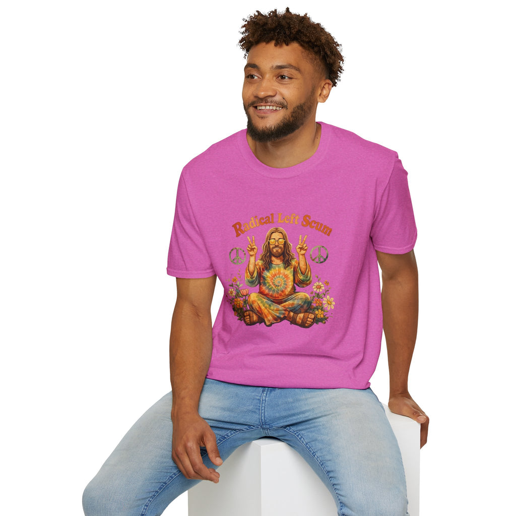 Radical Left Scum Hippie Peace Meditation T-Shirt