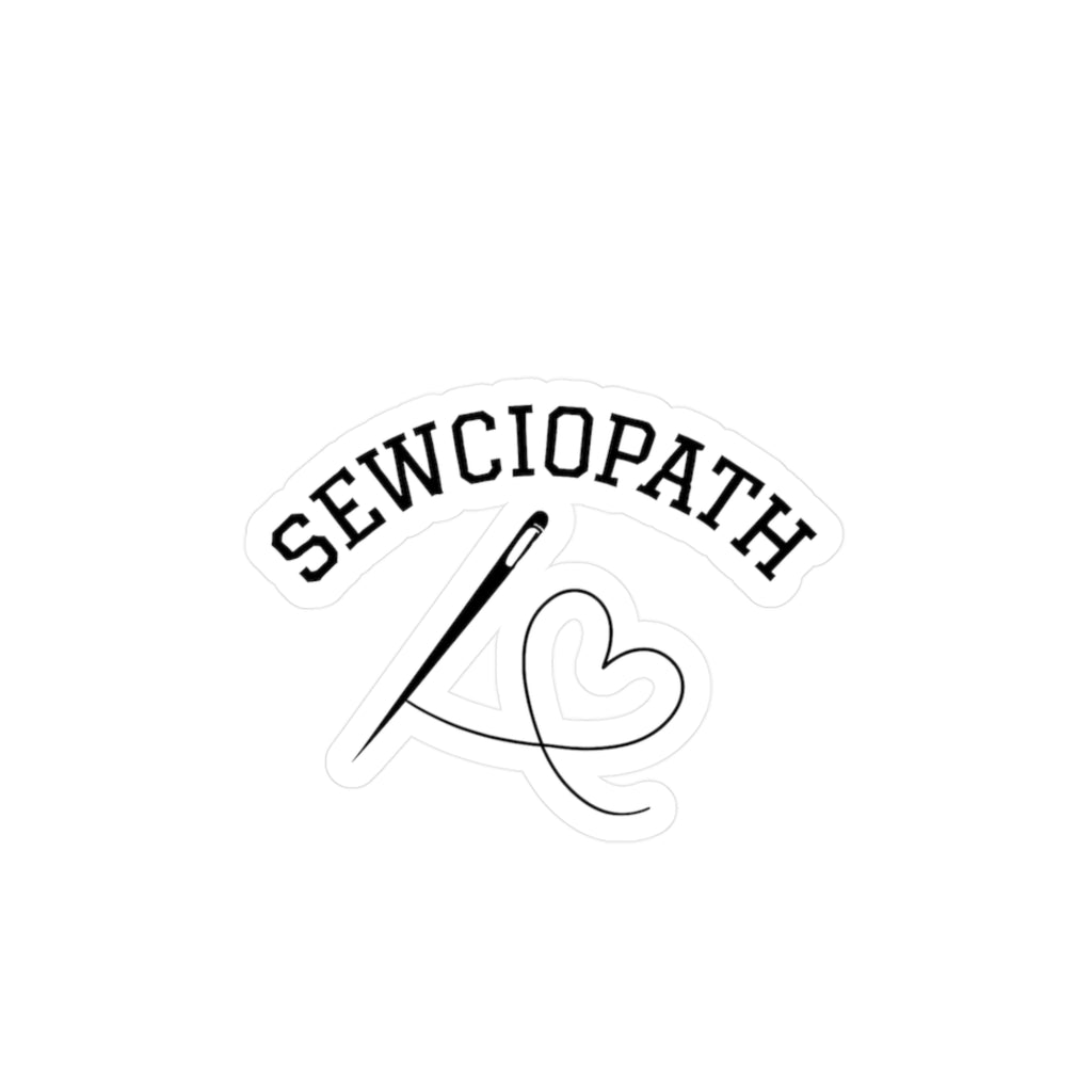 Crafty Sewciopath Vinyl Decals - Sewing Enthusiasts sewing gift