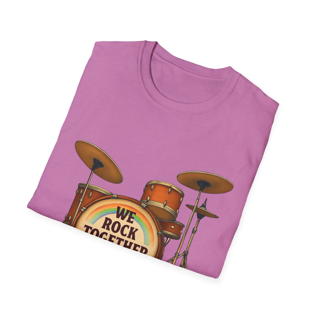 We rock together Equal Rights Political Unisex Tee, LGBTQ Pride Shirt, Protest Rainbow Tee, Liberal Activist Shirt LGBTQ Rights Advocate Top