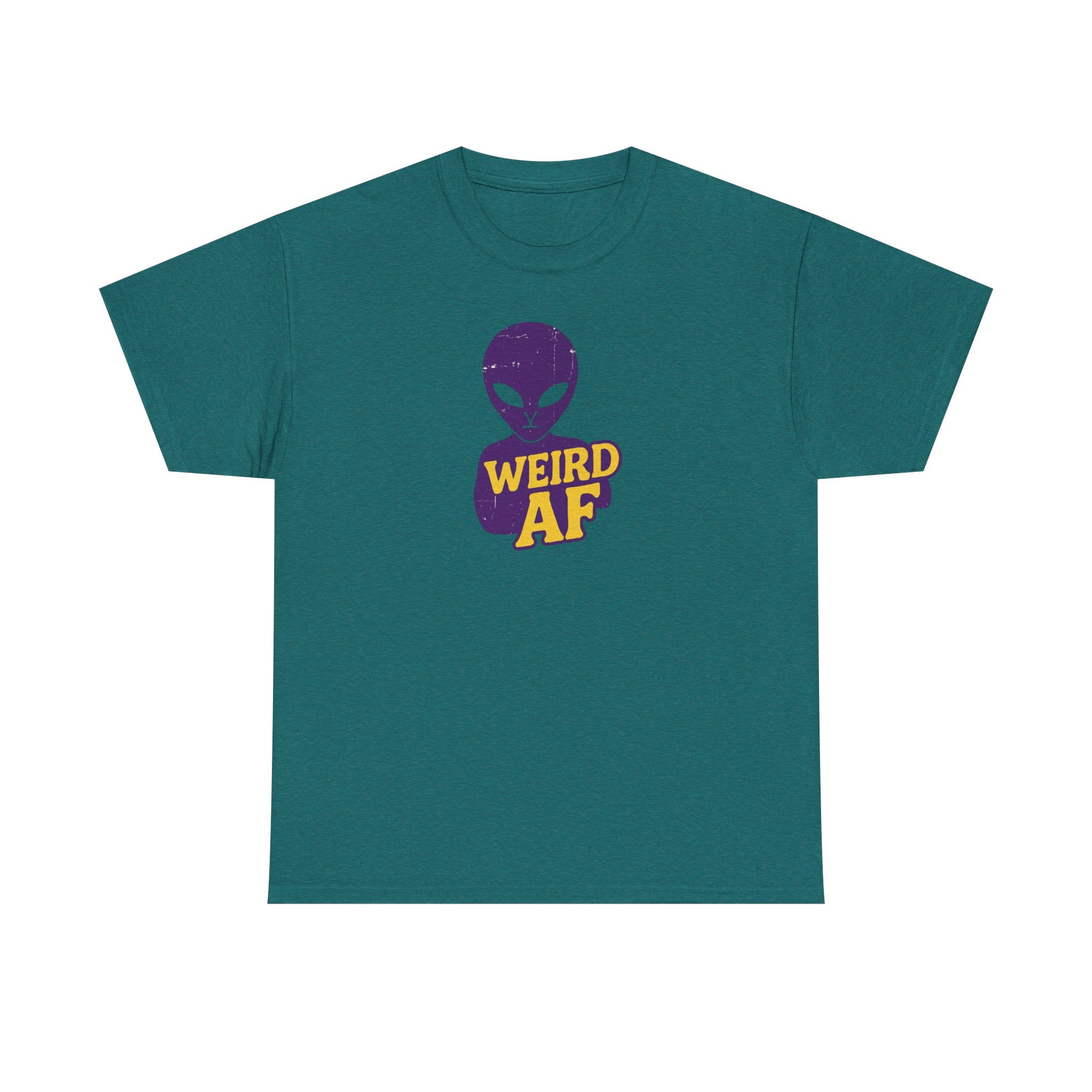 Weird AF Alien Tee, Unisex Graphic T-Shirt, Fun Casual Wear, Gift for Sci-Fi Lovers, Quirky Humor Apparel