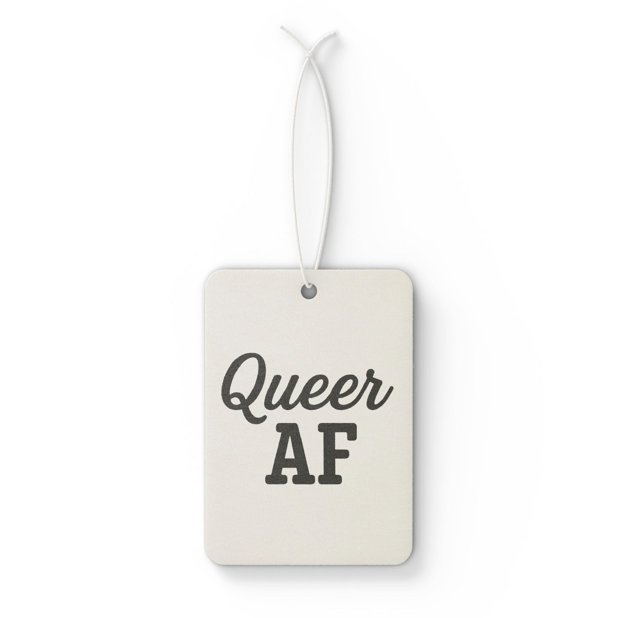 Car Air Freshener — "Queer AF" Scented Pride Car Accessory