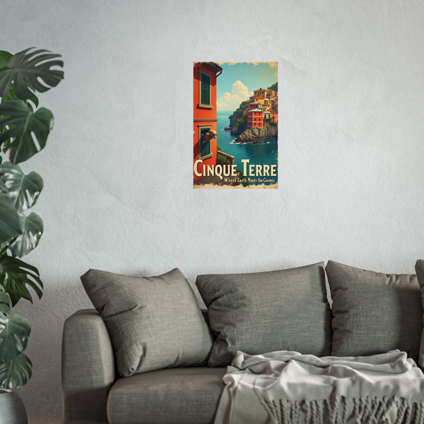 Poster: Cinque Terre Extraterrestrial Travel