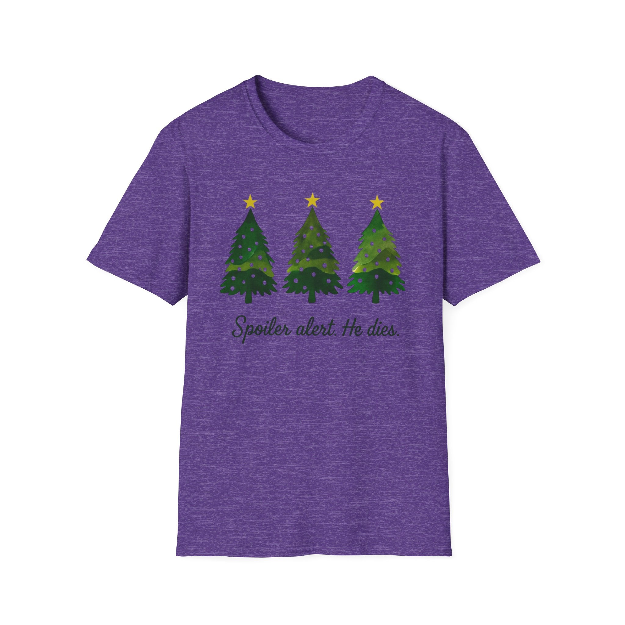 Spoiler Alert. He dies. Funny Jesus Christmas Tree T-Shirt