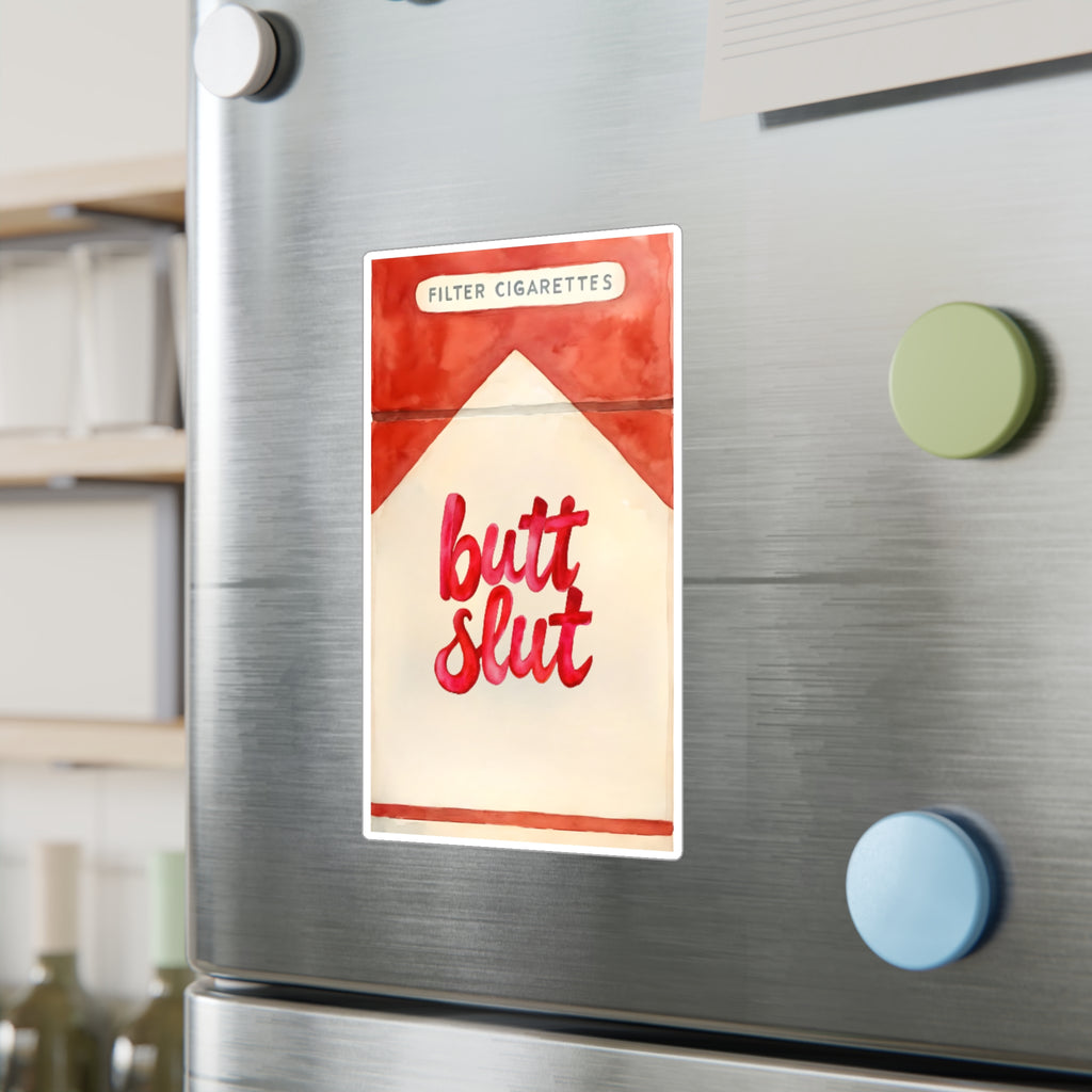 Butt Slut smoker Playful Vinyl Decals for Fun Decor, Funny Stickers for Gifts, Humorous Art, Unique Party Favors, Quirky Home Accessories