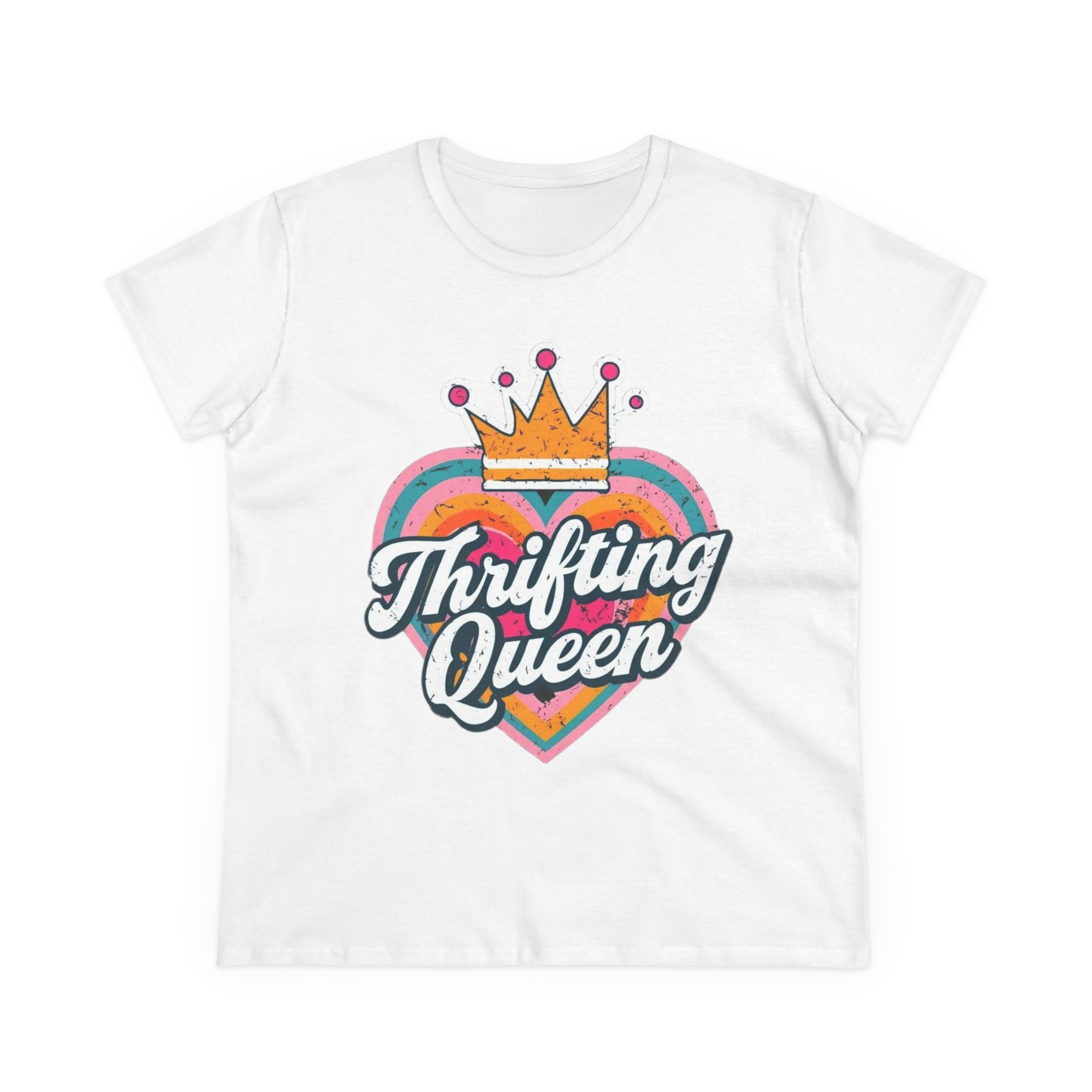 T-Shirt, Thrifting Queen, Upcycle, Recycle, Reuse, Vintage, Women's Tee Shirt